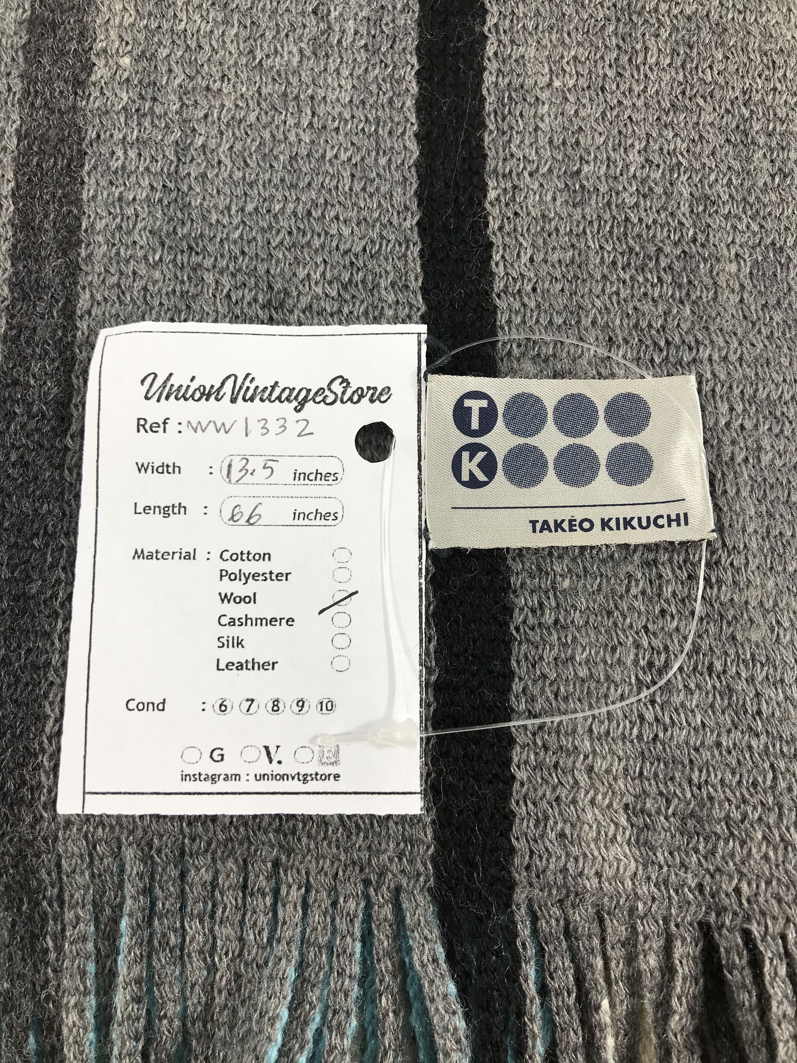 Takeo Kikuchi Takeo Kikuchi Scarf / Muffler / Neckwear - WW1332 Size ONE SIZE - 4 Thumbnail