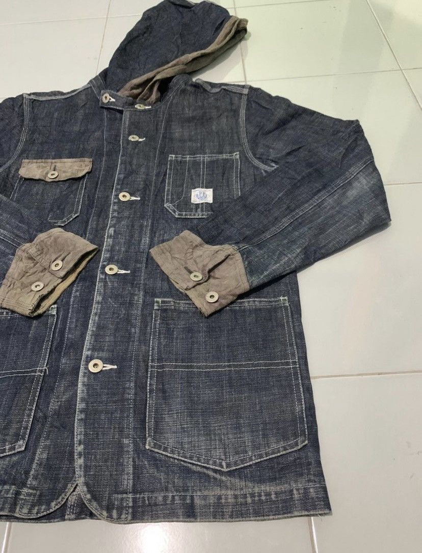 Japanese Brand × Vintage Vintage Optymystic Hooded Denim Jacket Size US M / EU 48-50 / 2 - 4 Thumbnail