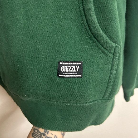 Other Grizzy OG Bear Embroidered Green Hoodie Size US M / EU 48-50 / 2 - 4 Thumbnail