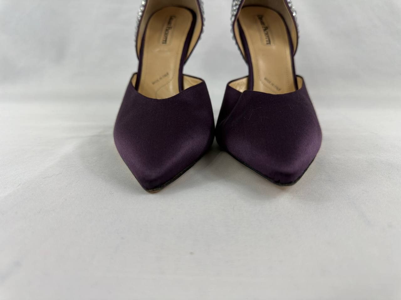 Paciotti Cesare Paciotti Silk Purple Pump Heels Size US 11.5 / IT 41.5 - 4 Thumbnail