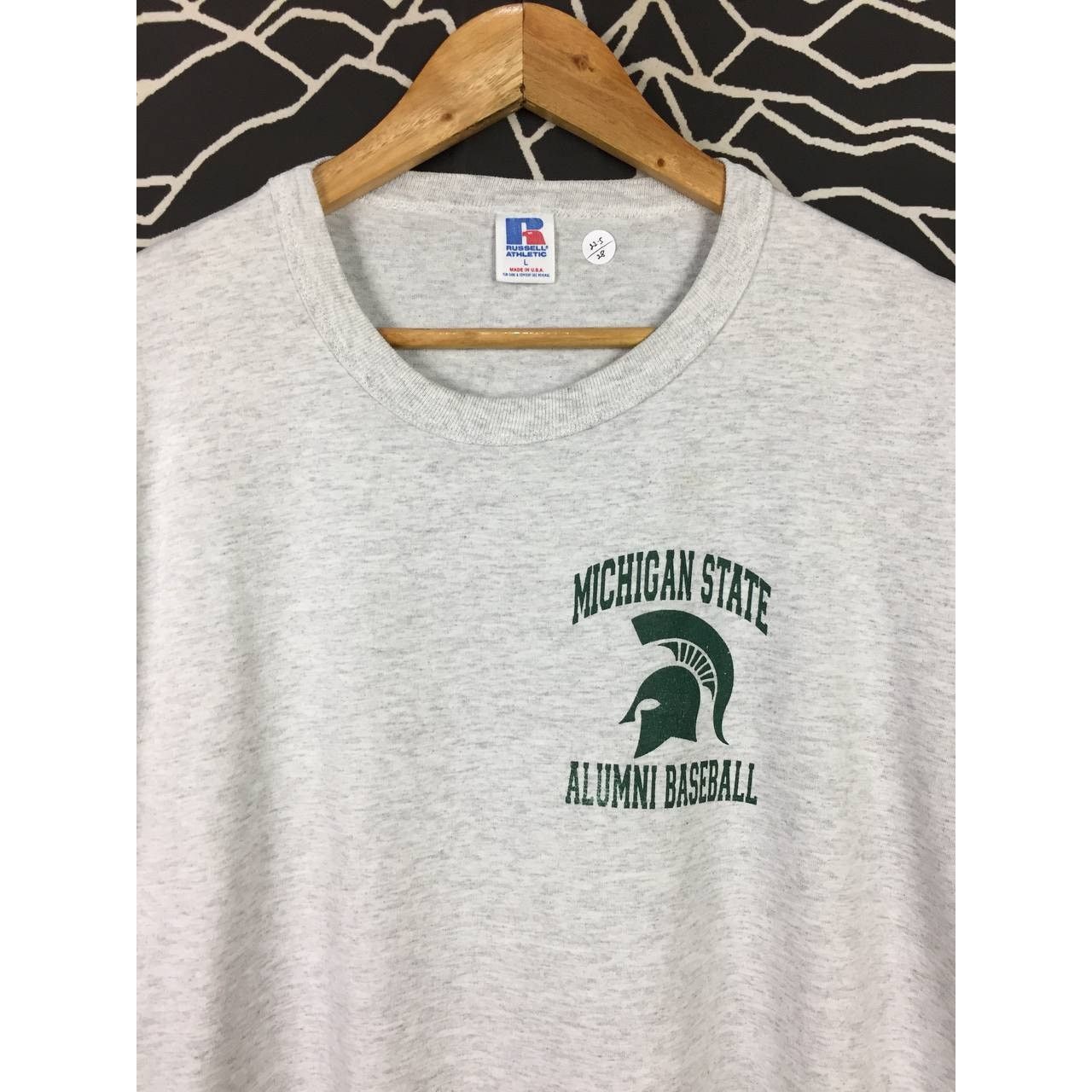 Russell Athletic × Vintage Vtg 90s Russell Athletic Michigan State Alumni Baseball Tee Size US L / EU 52-54 / 3 - 3 Thumbnail
