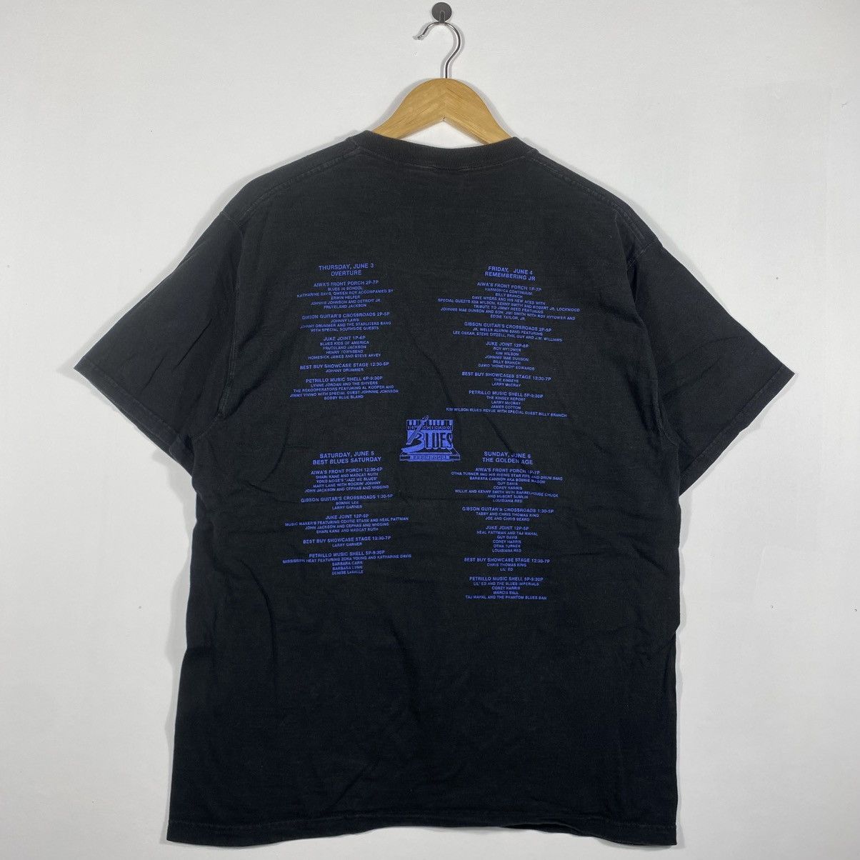 Vintage Vintage 00's 16th CHICAGO BLUES FESTIVAL Graphic Tee Shirt Size US L / EU 52-54 / 3 - 5 Thumbnail