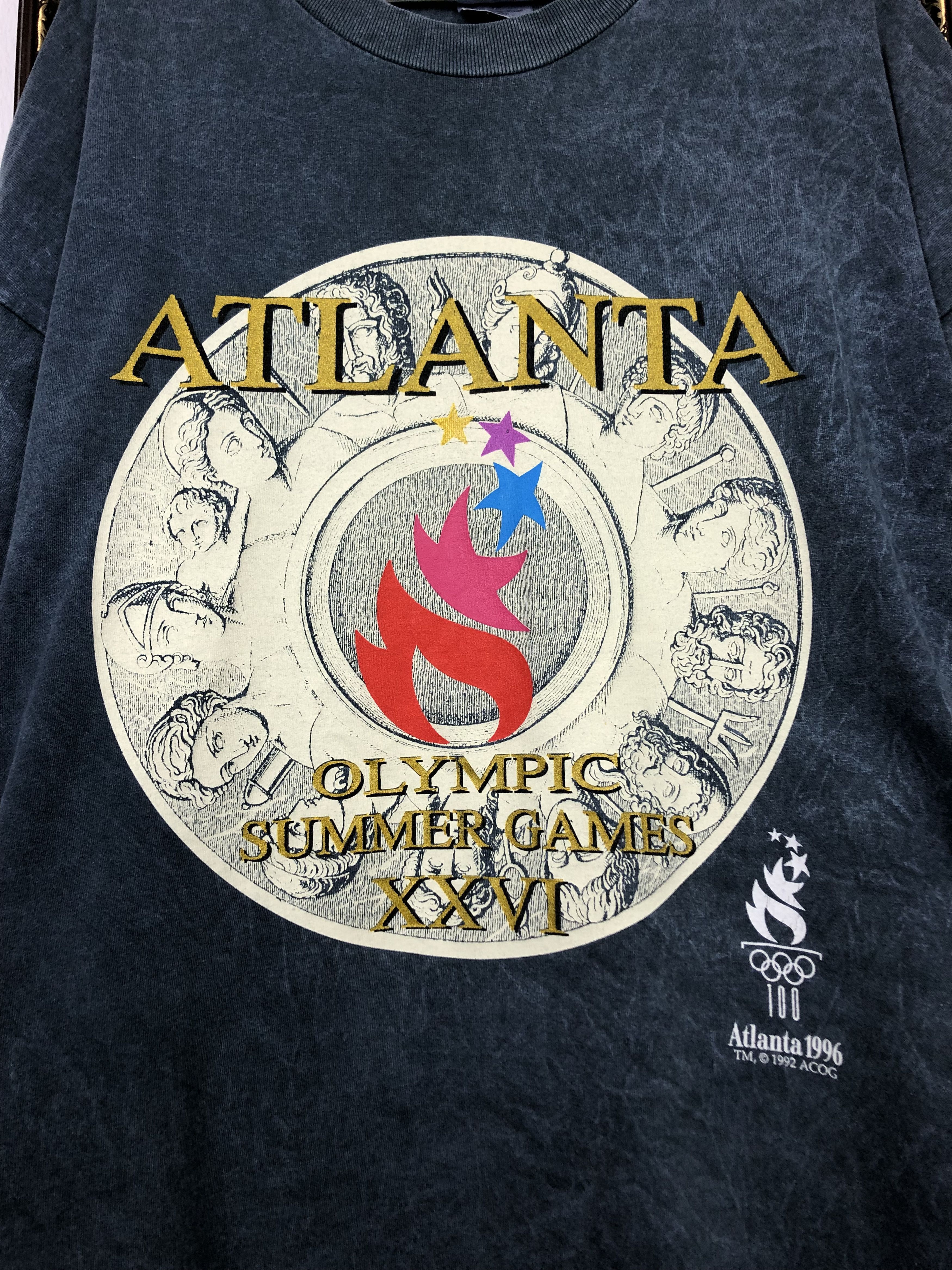 Vintage Vintage 90's Atlanta Olympic Summer Games Shirt Tee Jersey Size US XXL / EU 58 / 5 - 3 Thumbnail
