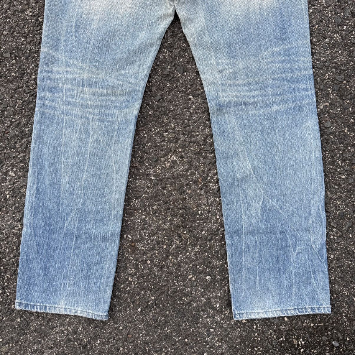 Indian Motorcycle Indian motorcyle jean denim Light wash faded pants Size US 34 / EU 50 - 11 Thumbnail