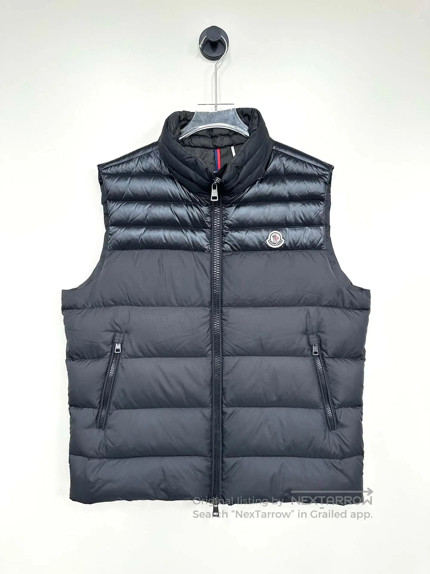 Moncler Moncler size 6 Black Logo Zippered Down Vest| Size US XXL / EU 58 / 5 - 1 Thumbnail