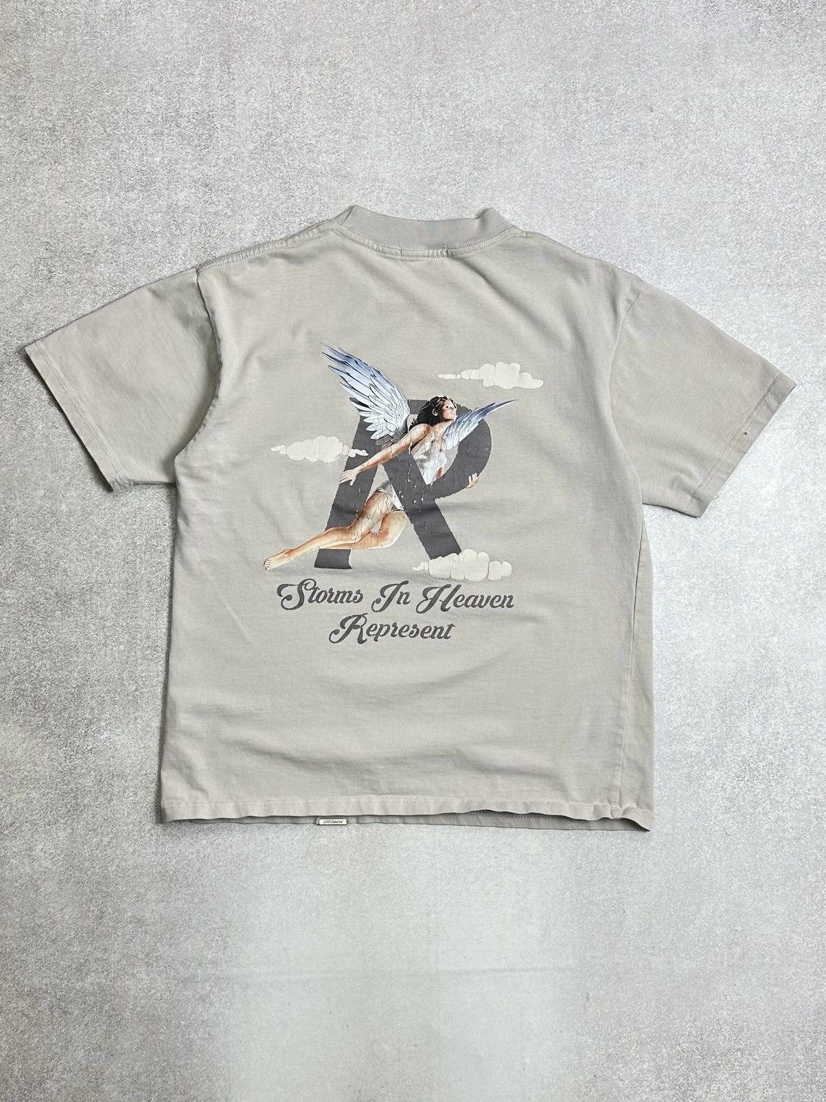 Represent Clo. Early Represent Storms In The Heaven Beige T-shirt M Size US M / EU 48-50 / 2 - 1 Thumbnail
