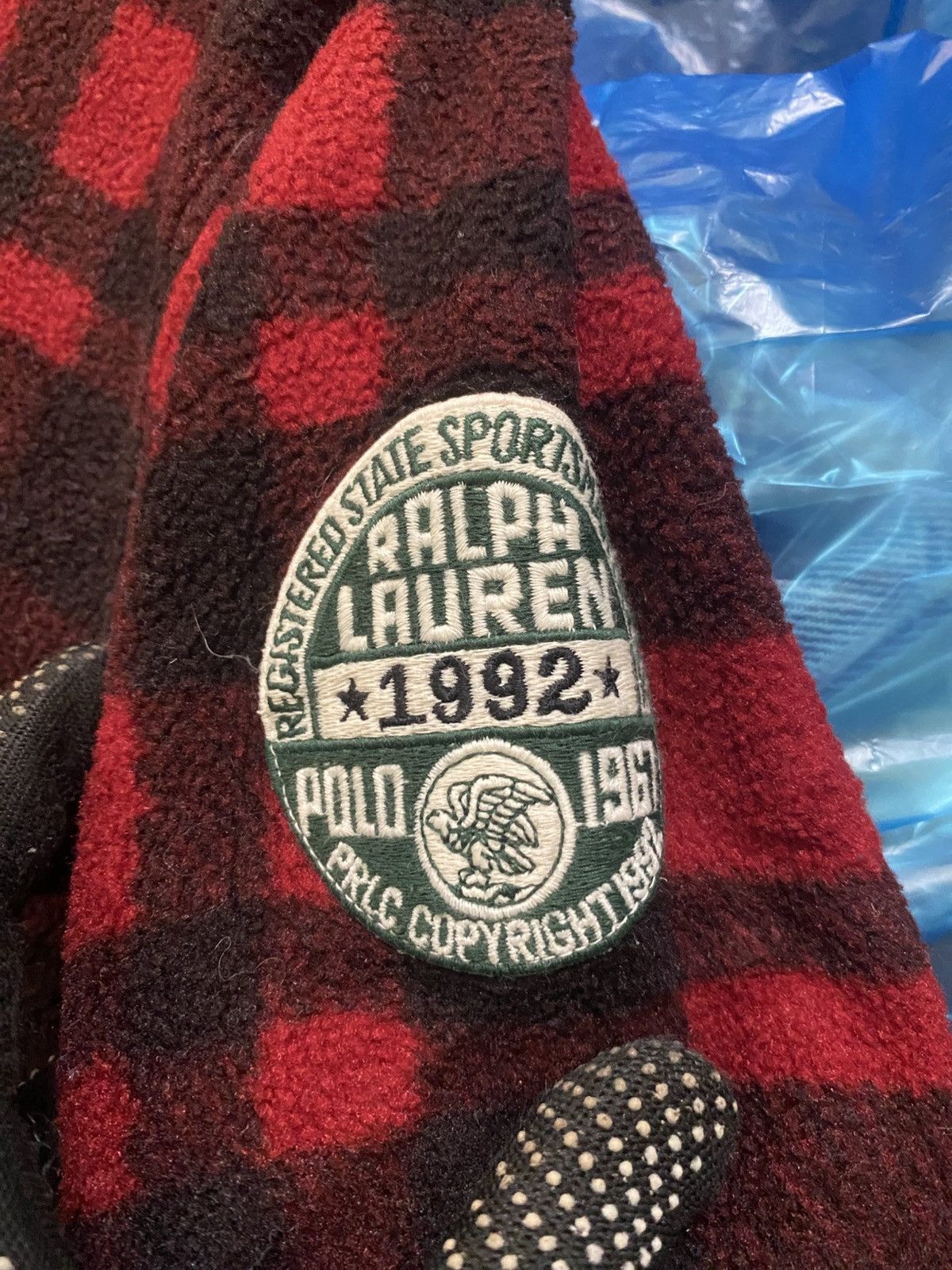 Polo Ralph Lauren VINTAGE Y2K POLO RALPH LAUREN CHECKER 1/4 ZIPPER FLEECE Size US S / EU 44-46 / 1 - 6 Thumbnail