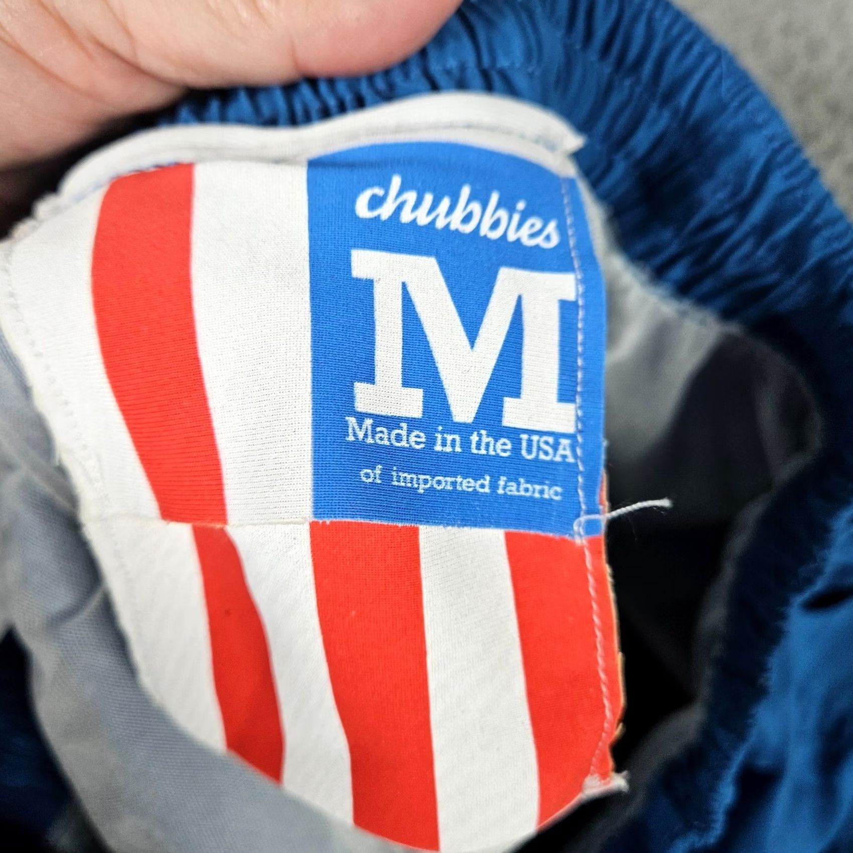 Chubbies Chubbies Men’s Blue Red Pull on Colorblock Swim Shorts trunks M Color Blue Logo Size US 31 - 4 Thumbnail