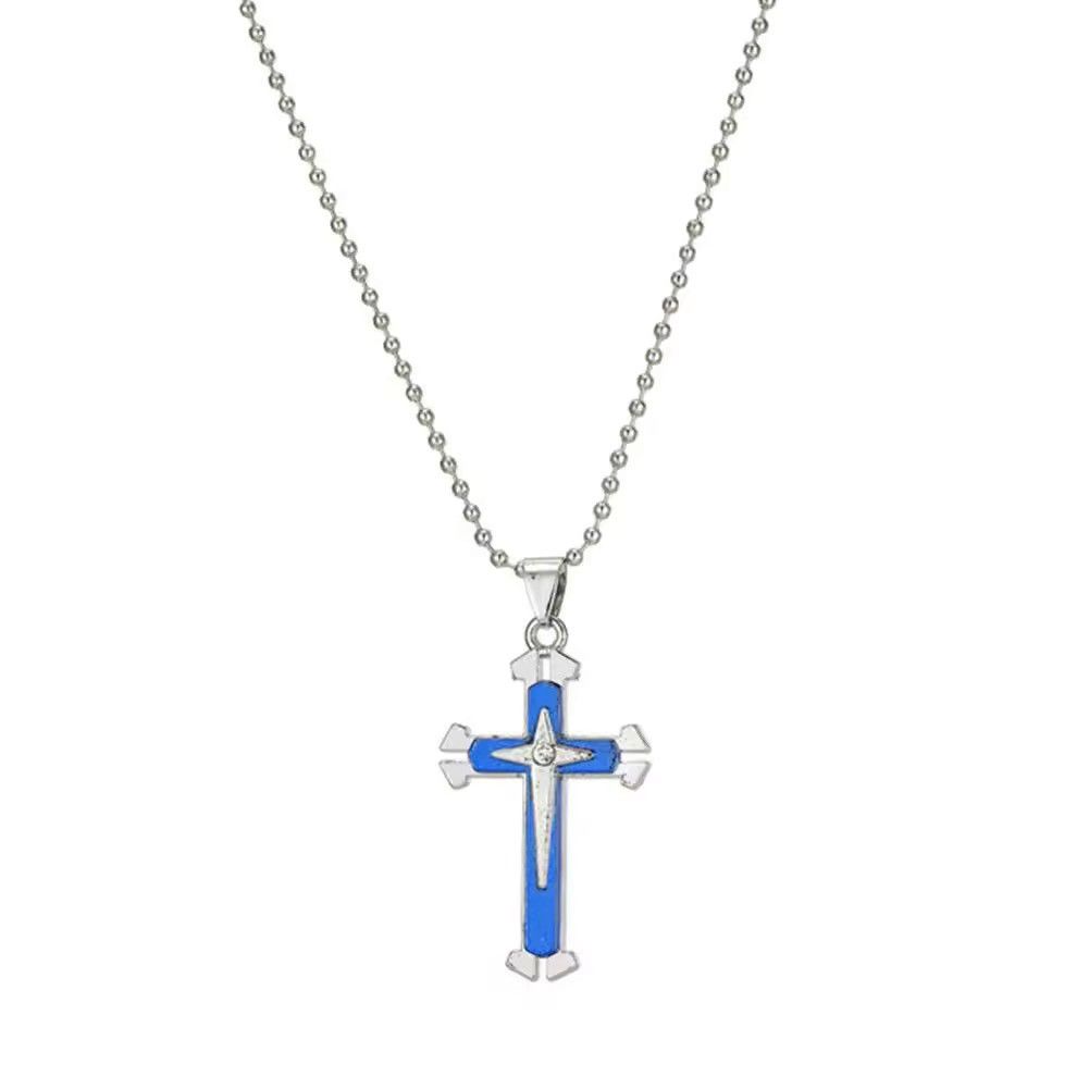 Other Vintage Crosses Pendant Necklace With Bead Chain Jewelry Size ONE SIZE - 9 Thumbnail