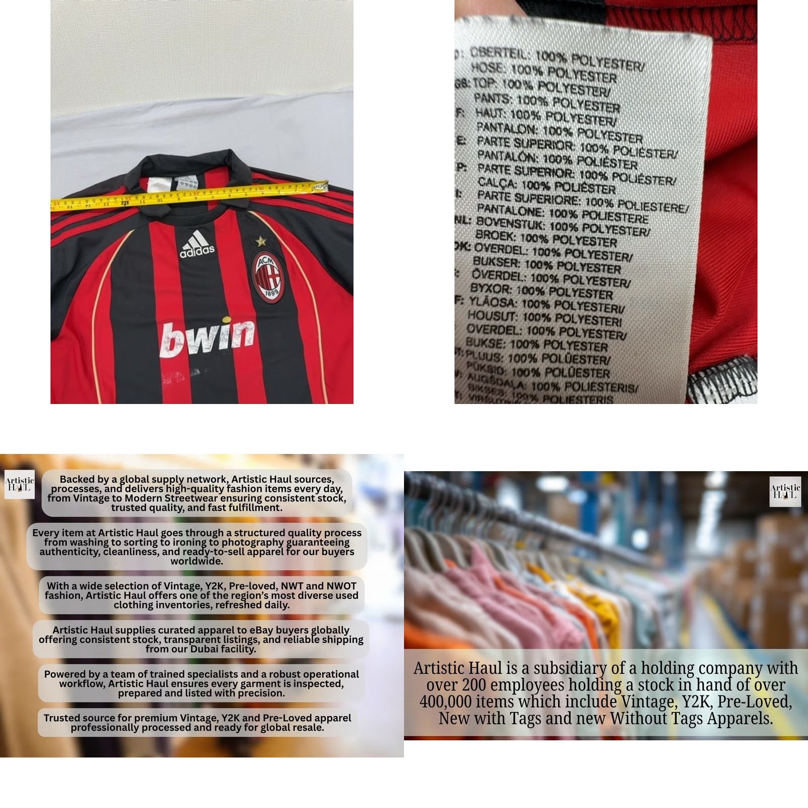 Adidas Adidas Jersey Men Red Black ClimaCool Football Size M 2008 Striped Size US M / EU 48-50 / 2 - 8 Thumbnail