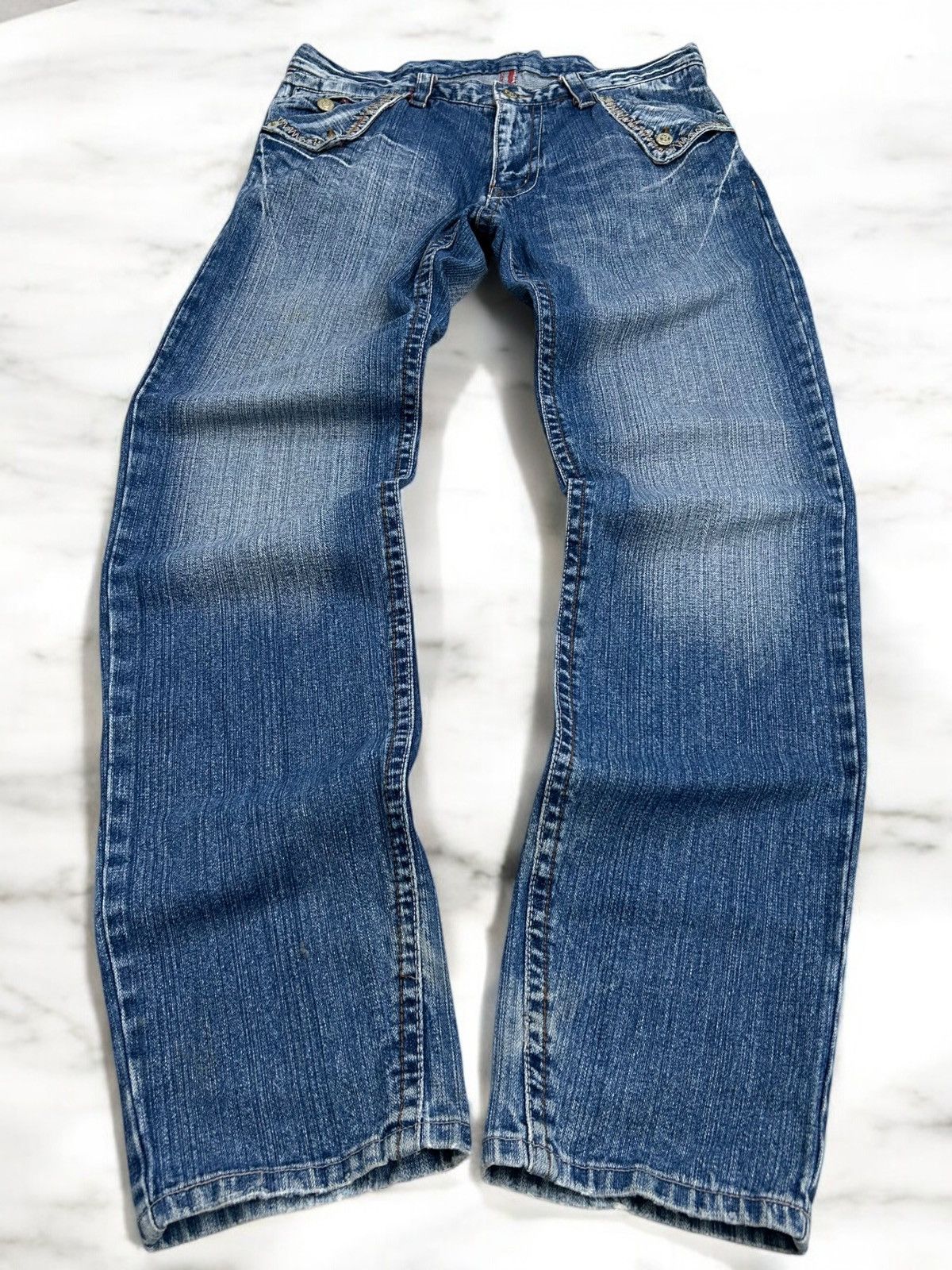 Raw United Edition Japan Washed Buckle Handkerchief Pocket
