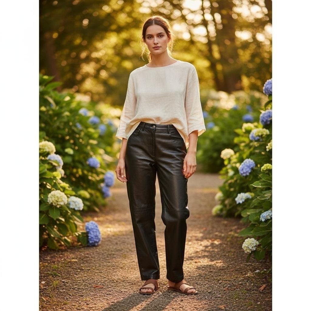 Aritzia Wilfred By Aritzia Black Faux Leather Pants Size Small Size 26" / US 2 / IT 38 - 1 Thumbnail
