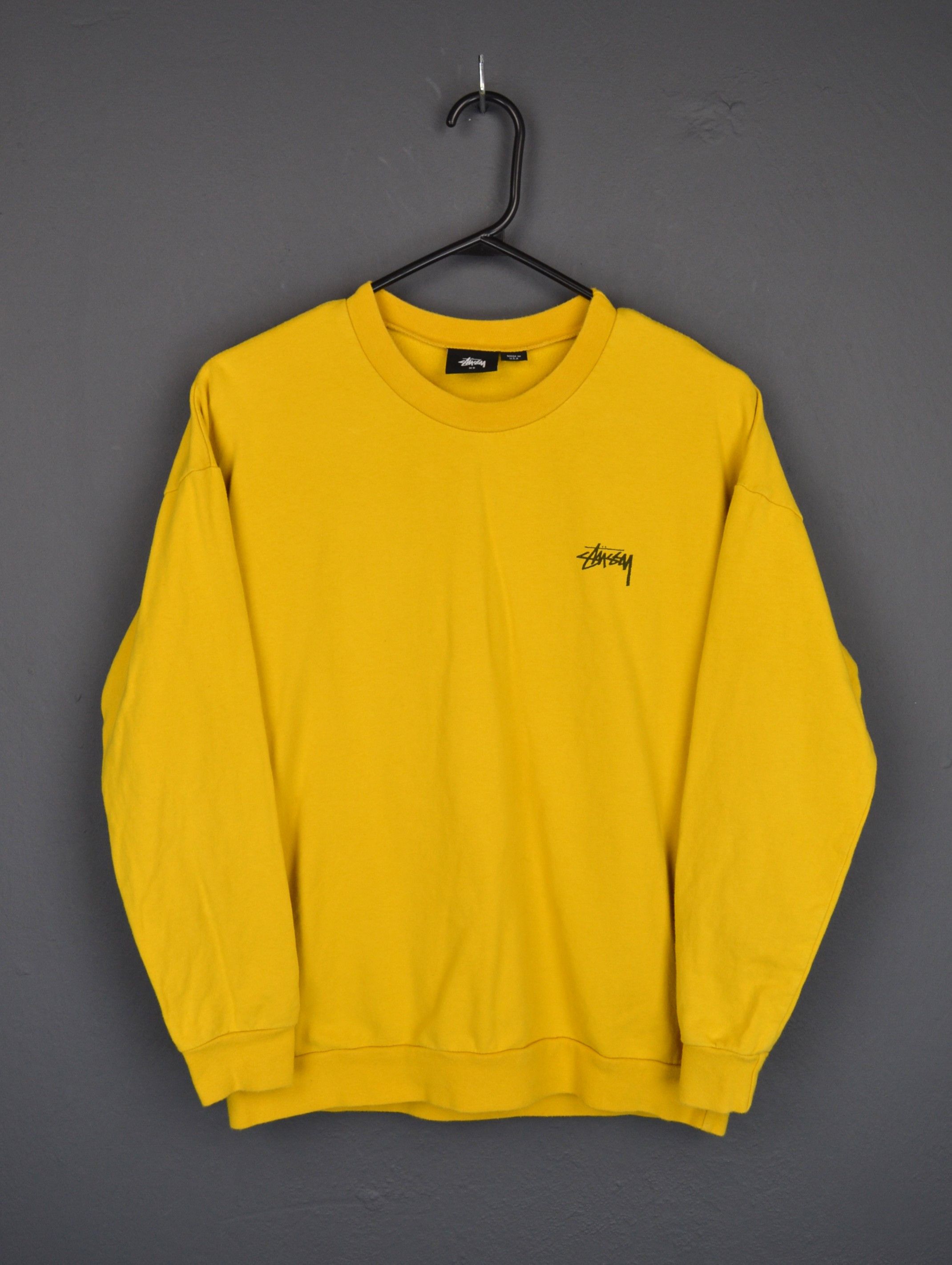 Stussy Stussy XS Yin-Yang Logo Sweatshirt Logo Yellow Made in USA Size US XS / EU 42 / 0 - 2 Thumbnail