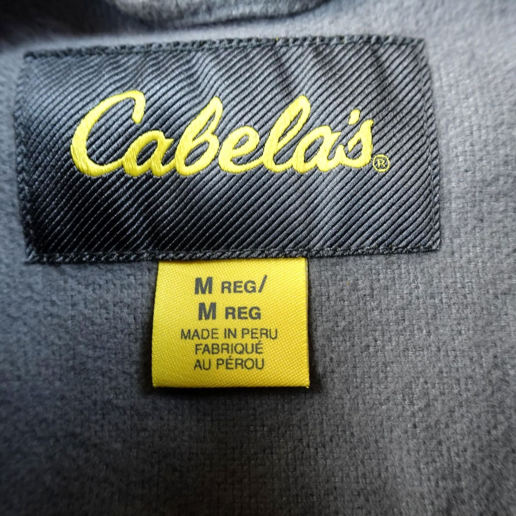 Vintage Cabela's Shirt Mens M Gray Flannel Button-Up Long Sleeve Outdoor Work Top Size US M / EU 48-50 / 2 - 4 Thumbnail