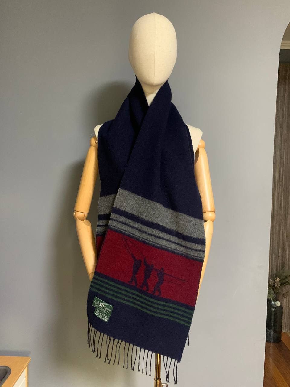 Henry Cotton's Henry Cottons Vintage Scarf Logo Wool Classic Size ONE SIZE - 3 Thumbnail