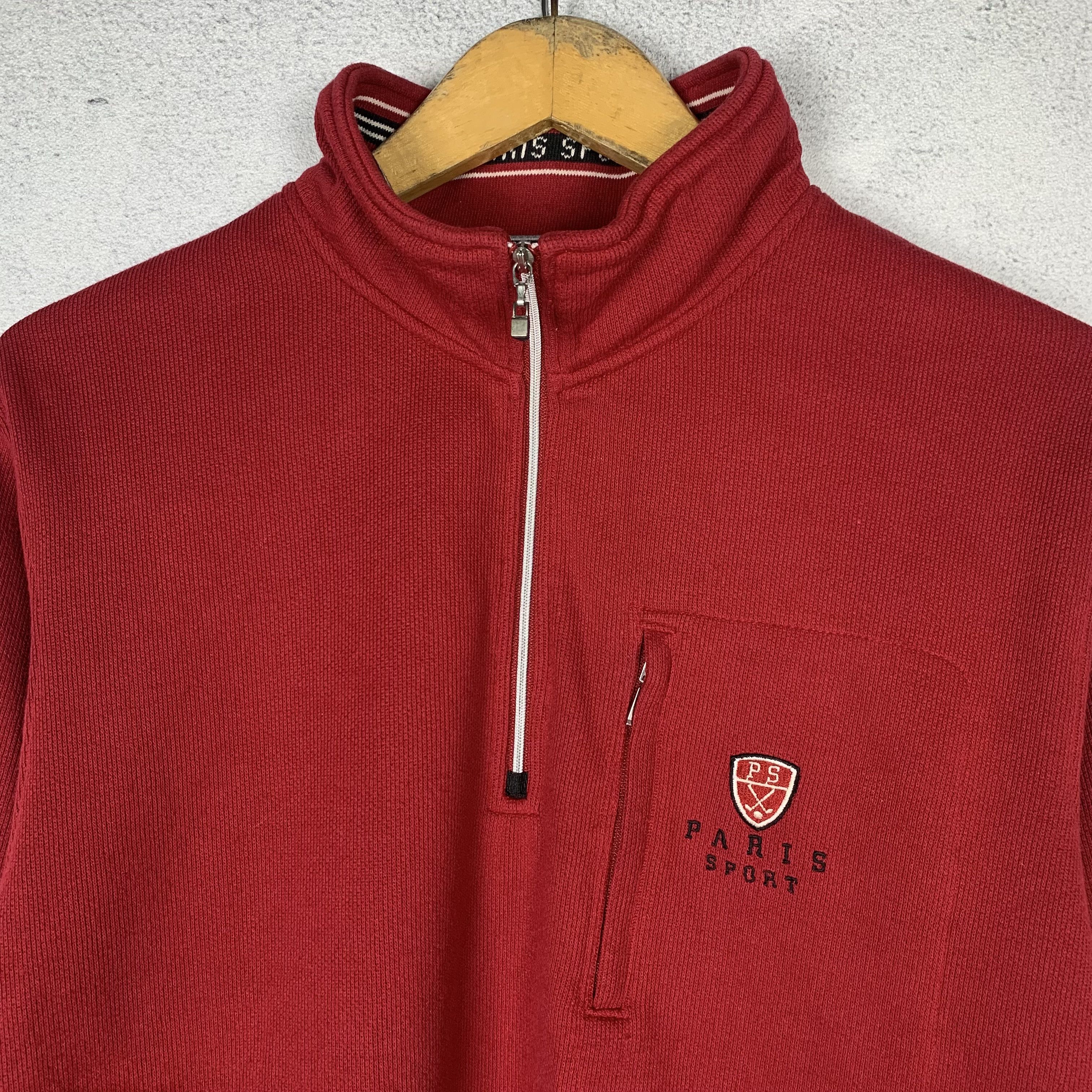 Vintage Vintage Paris Sport Halfzip Golf Sweatshirt Crewneck Size US M / EU 48-50 / 2 - 2 Thumbnail