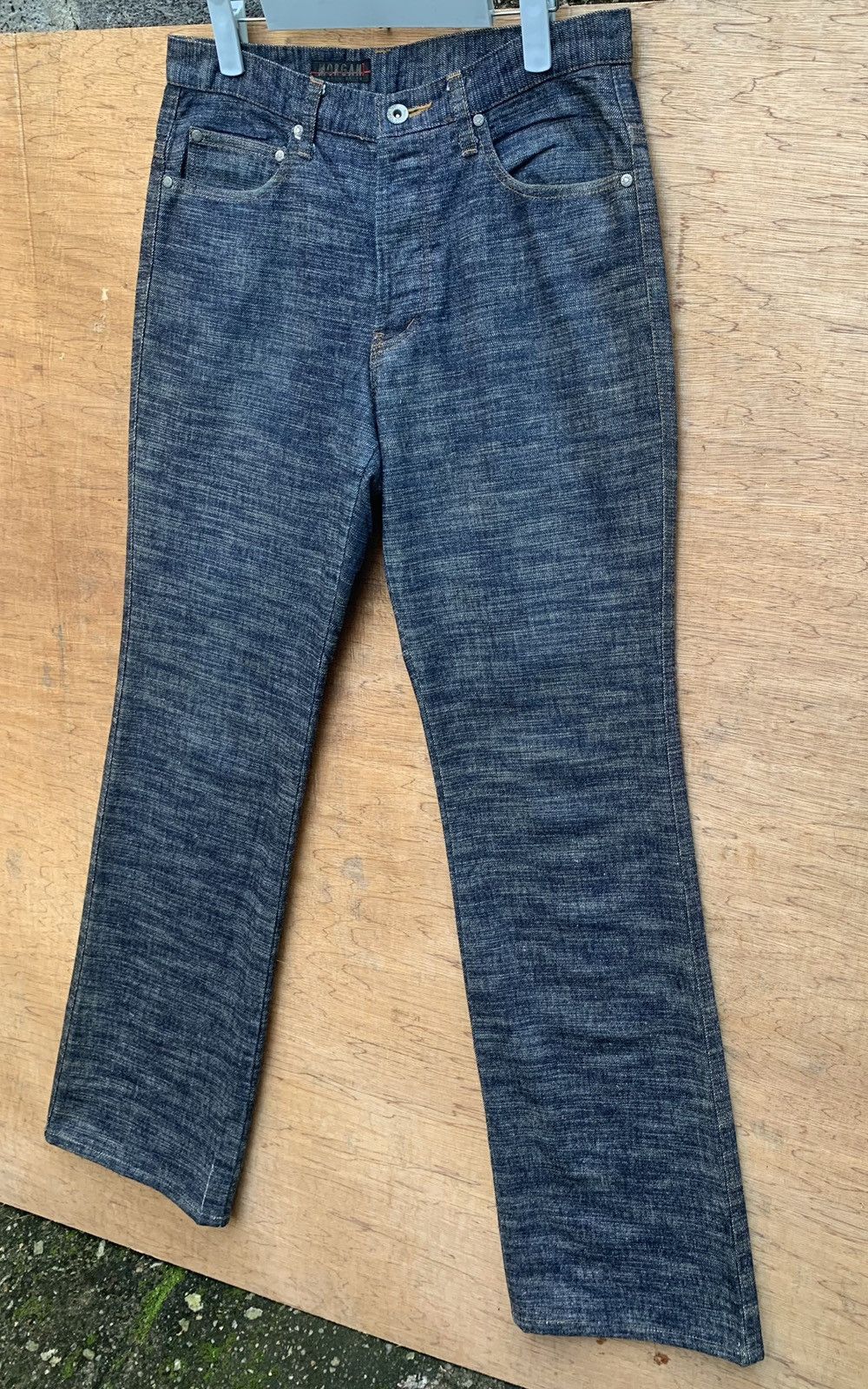 Japanese Brand 🔥🔥 MORGAN HOMME Blue Denim Jeans Size US 30 / EU 46 - 5 Thumbnail