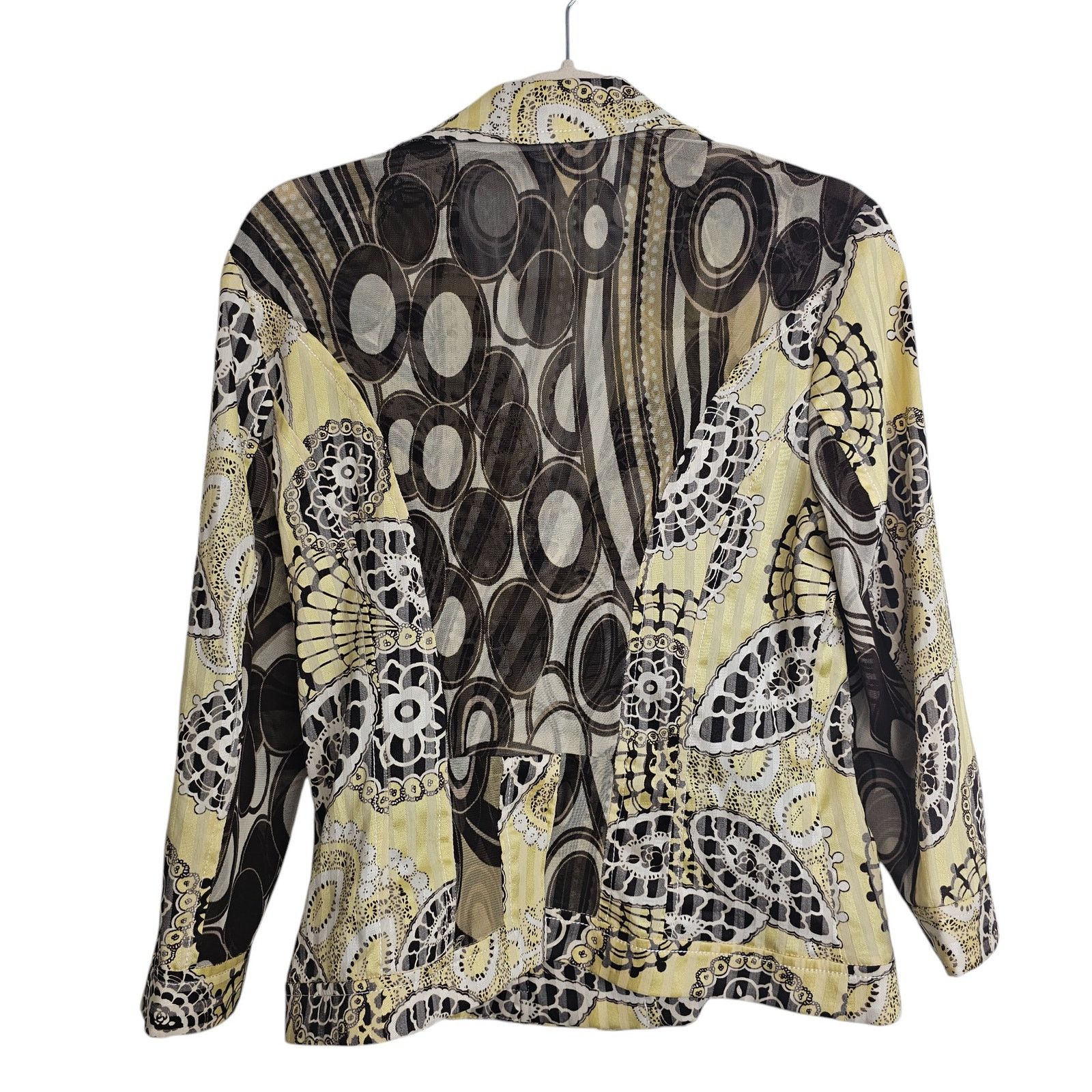 Alberto Vintage Alberto Makali Womens Crop Blazer Sz 10 Artsy Retro Size L / US 10 / IT 46 - 8 Thumbnail