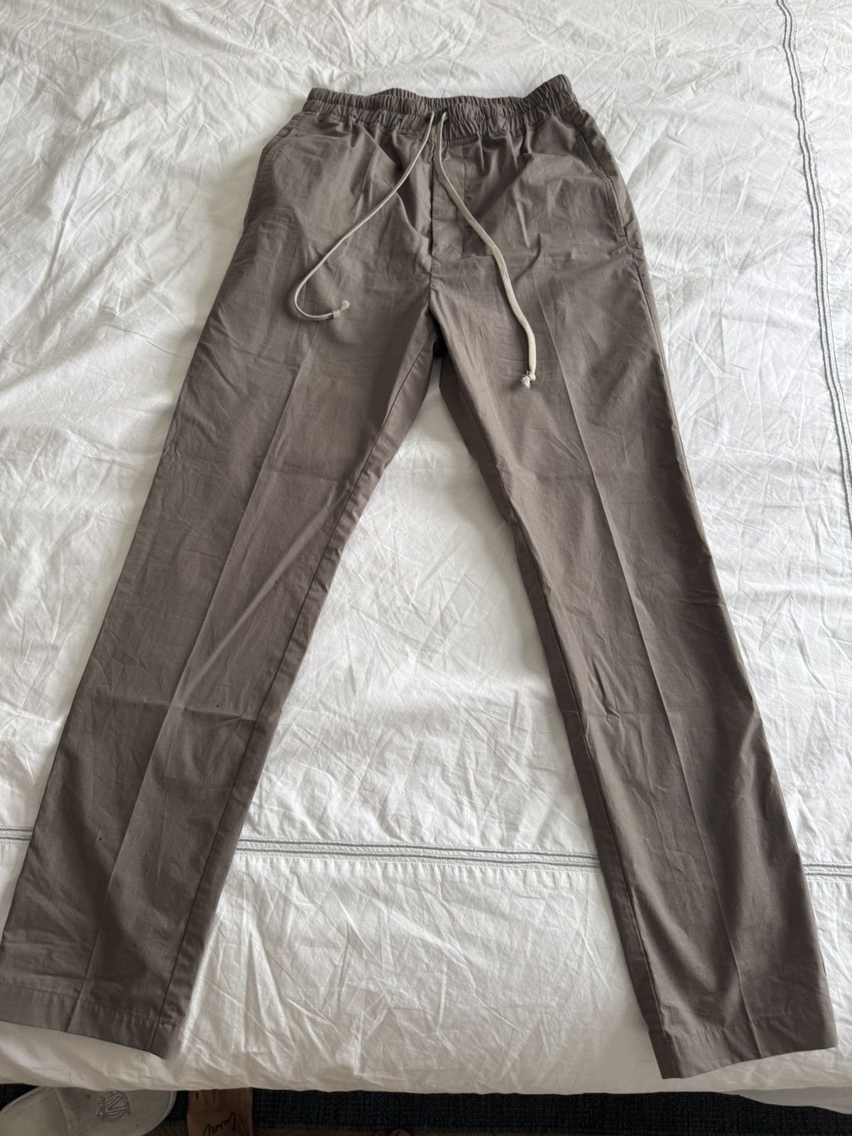 Rick Owens Dark Dust drop crotch light trouser Size US 30 / EU 46 - 1 Thumbnail
