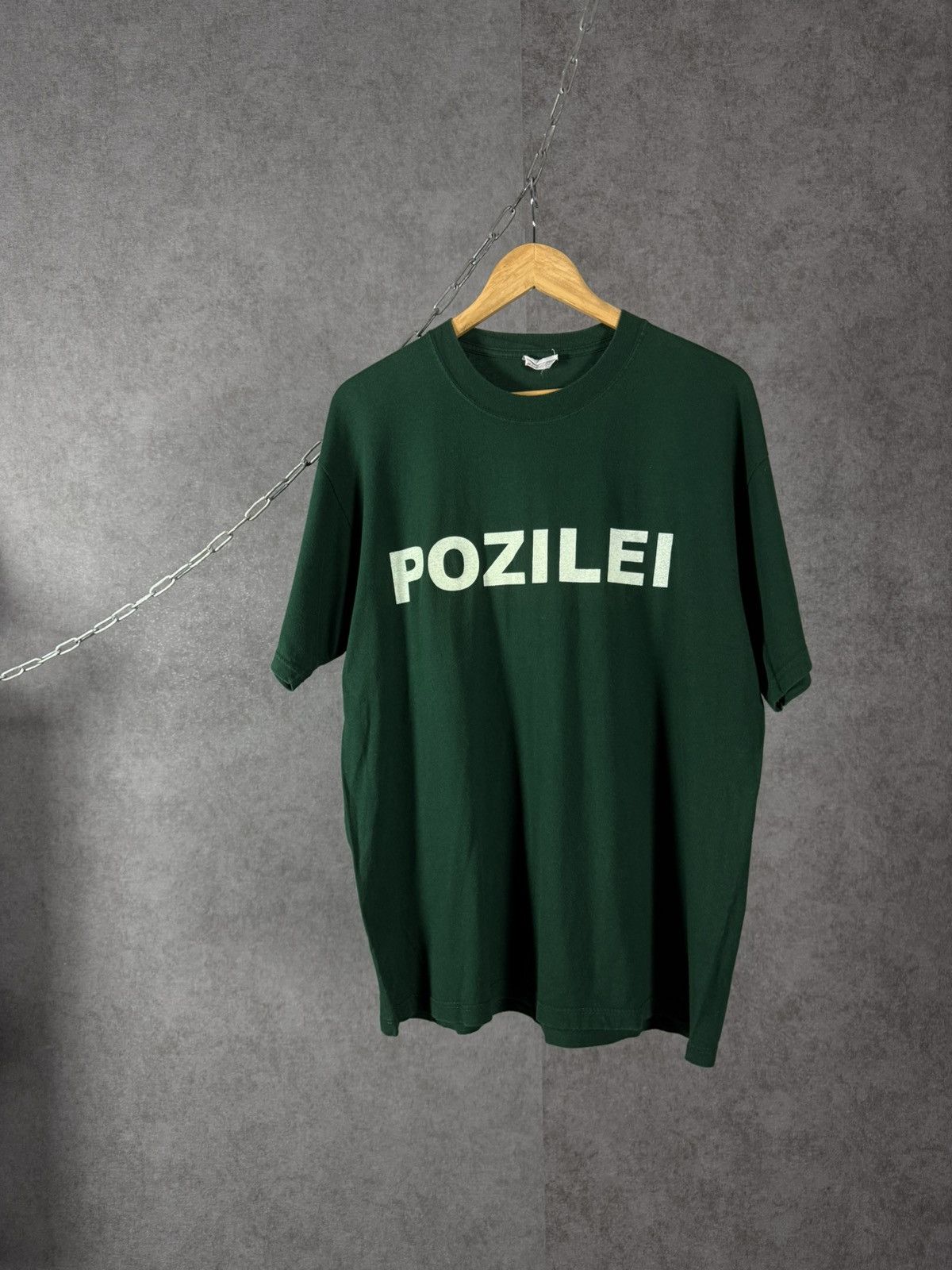 Vintage Polizei vintage center logo tee Size US XL / EU 56 / 4 - 1 Thumbnail