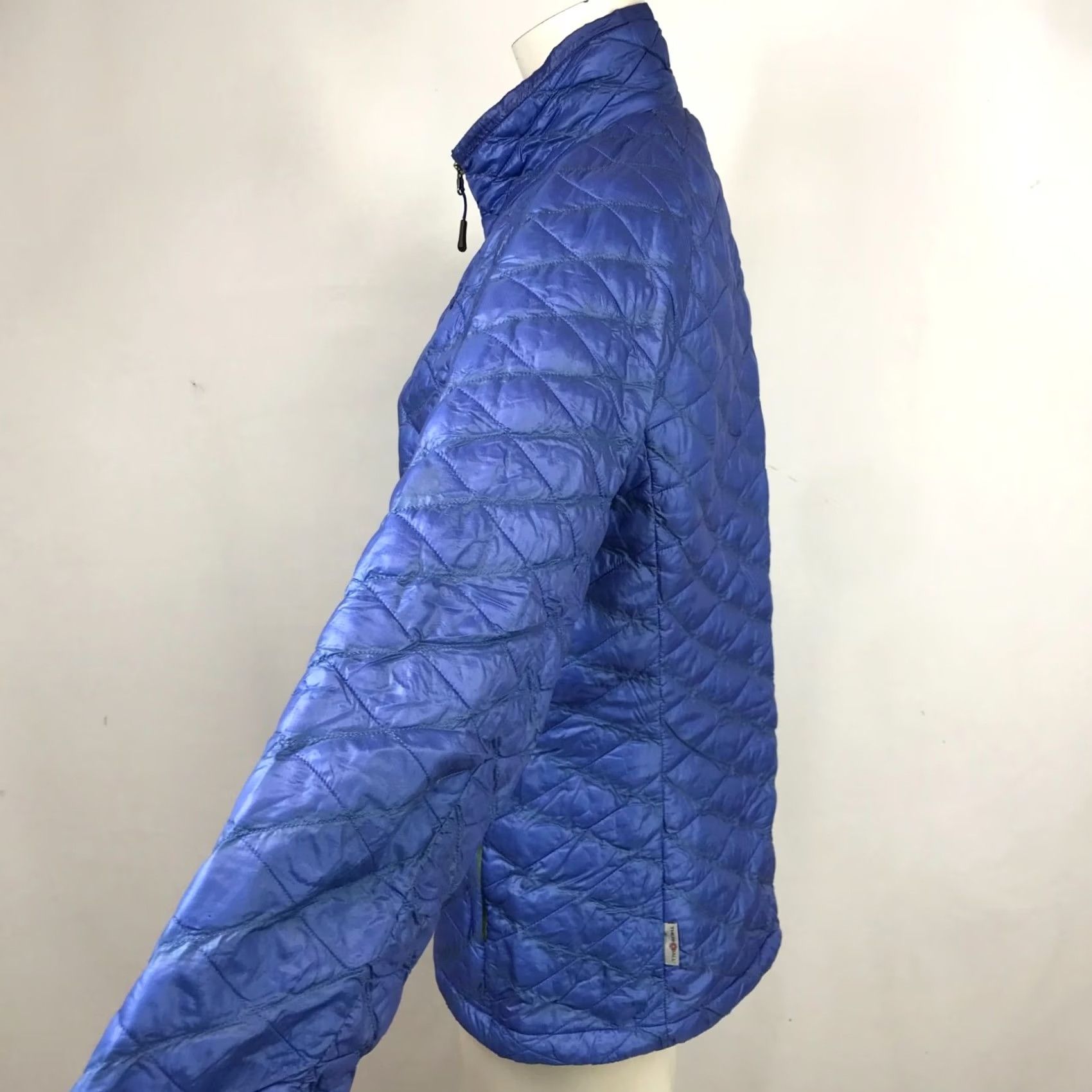 The North Face VINTAGE The North Face Womens M Blue Full Zip Thermoball Quilted Jacket Coat Size M / US 6-8 / IT 42-44 - 4 Thumbnail
