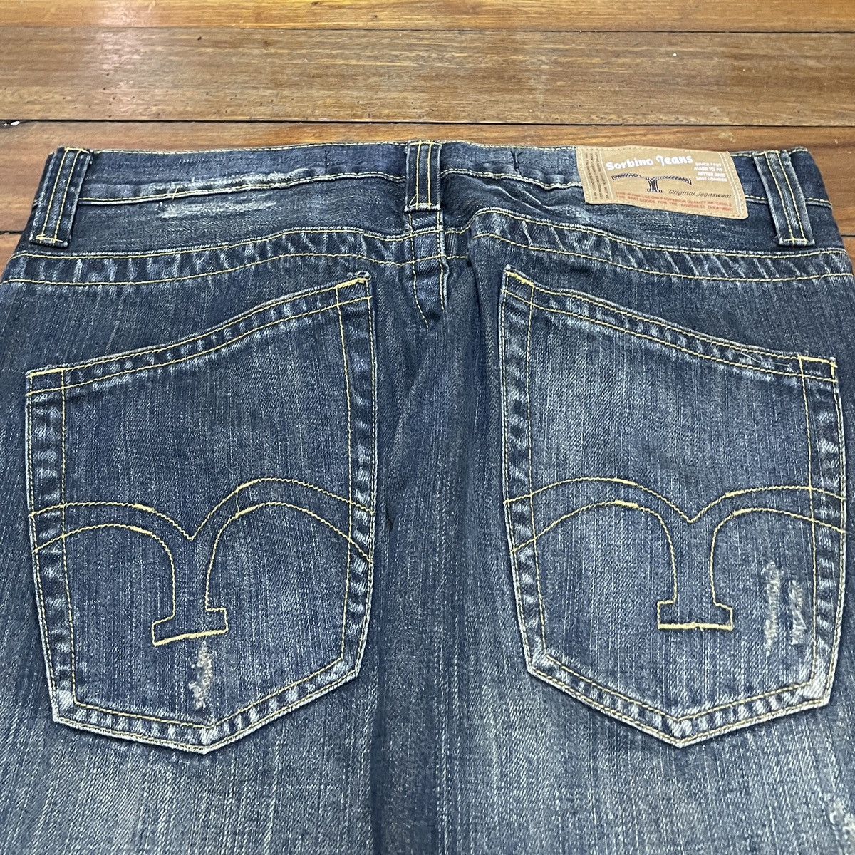 Japanese Brand × Le Grande Bleu (L.G.B.) × Vintage Very Rare Vintage Japanese Brand Sorbino Jeans 1990s Size US 34 / EU 50 - 4 Thumbnail