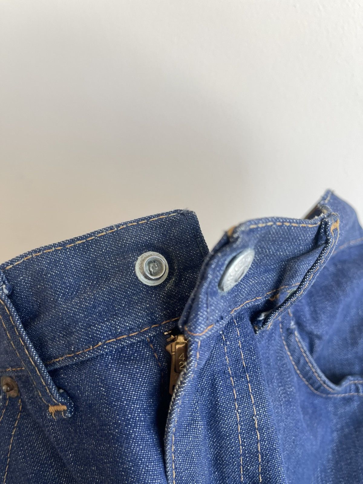 Levi's 6037 Big E Tab Talon Zip Fly Straight Fit Denim Jeans 60s Size 26" / US 2 / IT 38 - 9 Thumbnail
