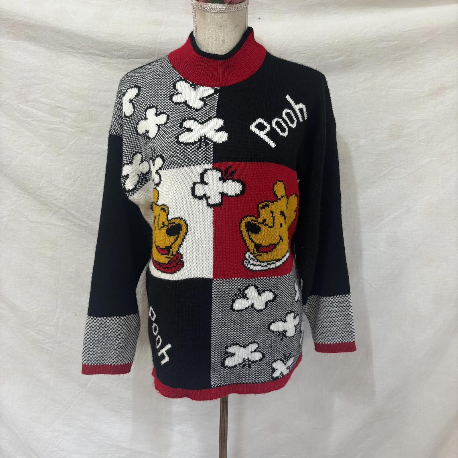 Other Vtg 90s knit Pooh sweater size large Size L / US 10 / IT 46 - 1 Thumbnail