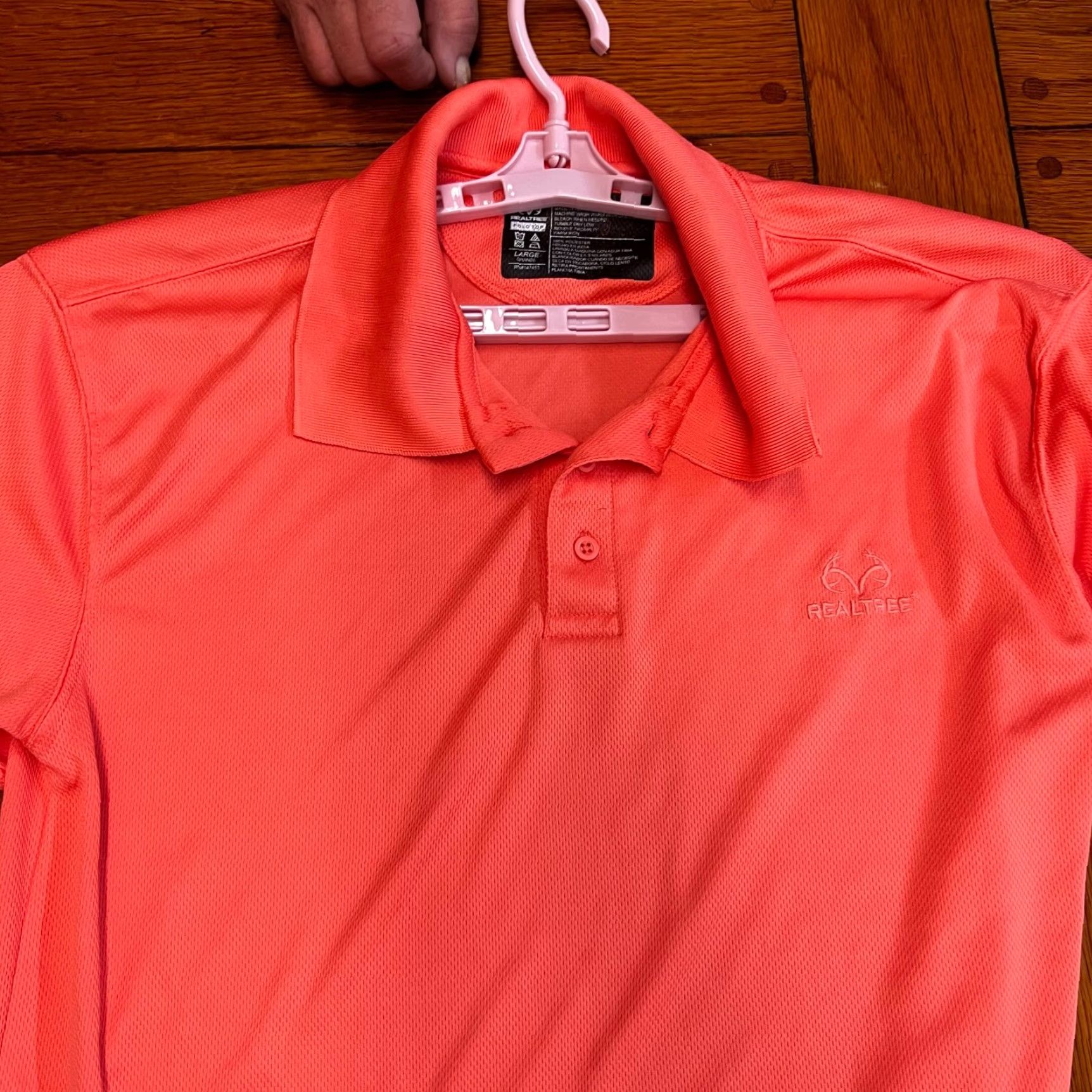 Realtree Realtree Polo Mens Large Size Coral Orange Size US L / EU 52-54 / 3 - 6 Thumbnail