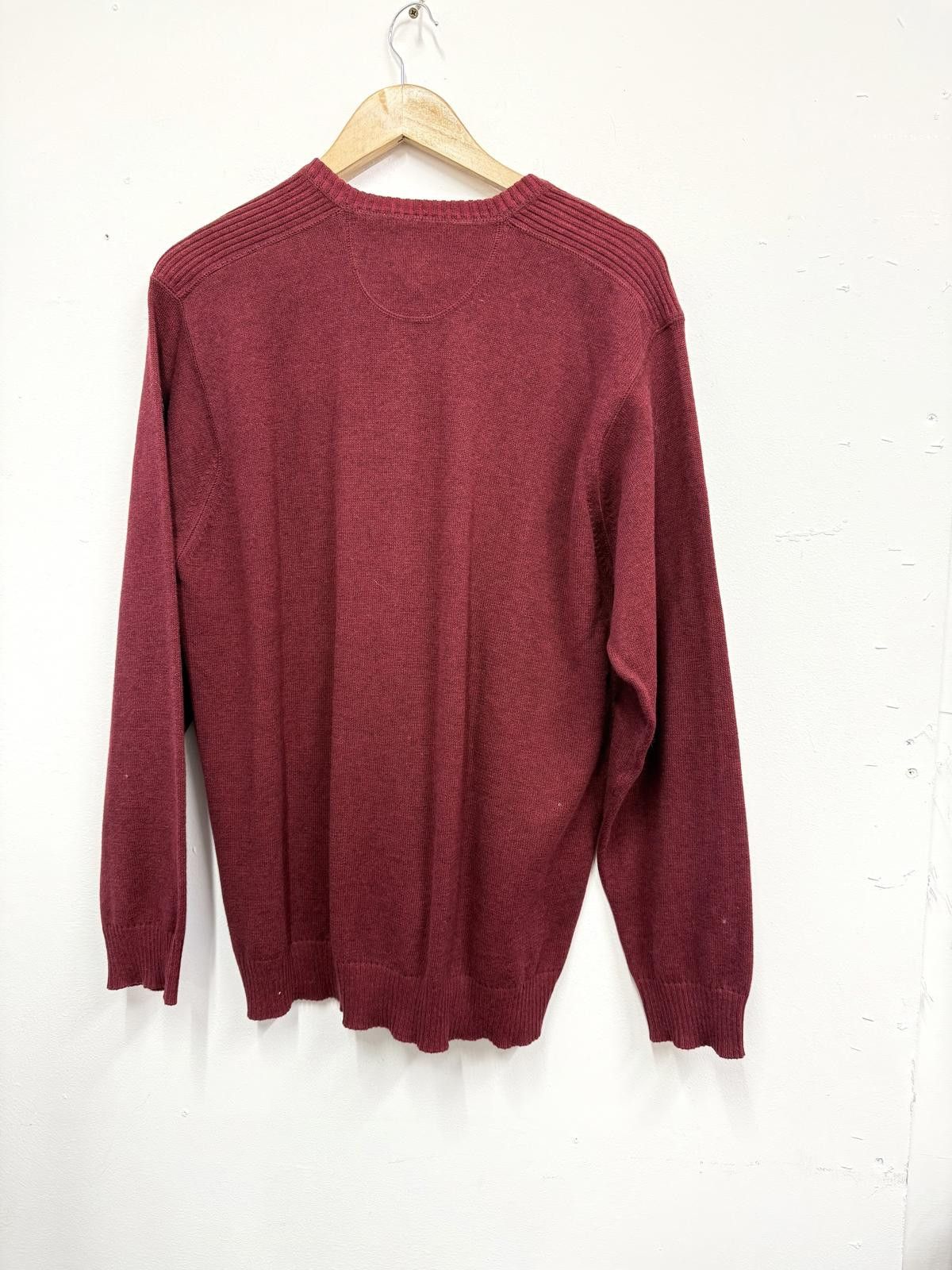 Wolsey Wolsey Men's Red V-Neck Sweater Size ONE SIZE - 4 Thumbnail