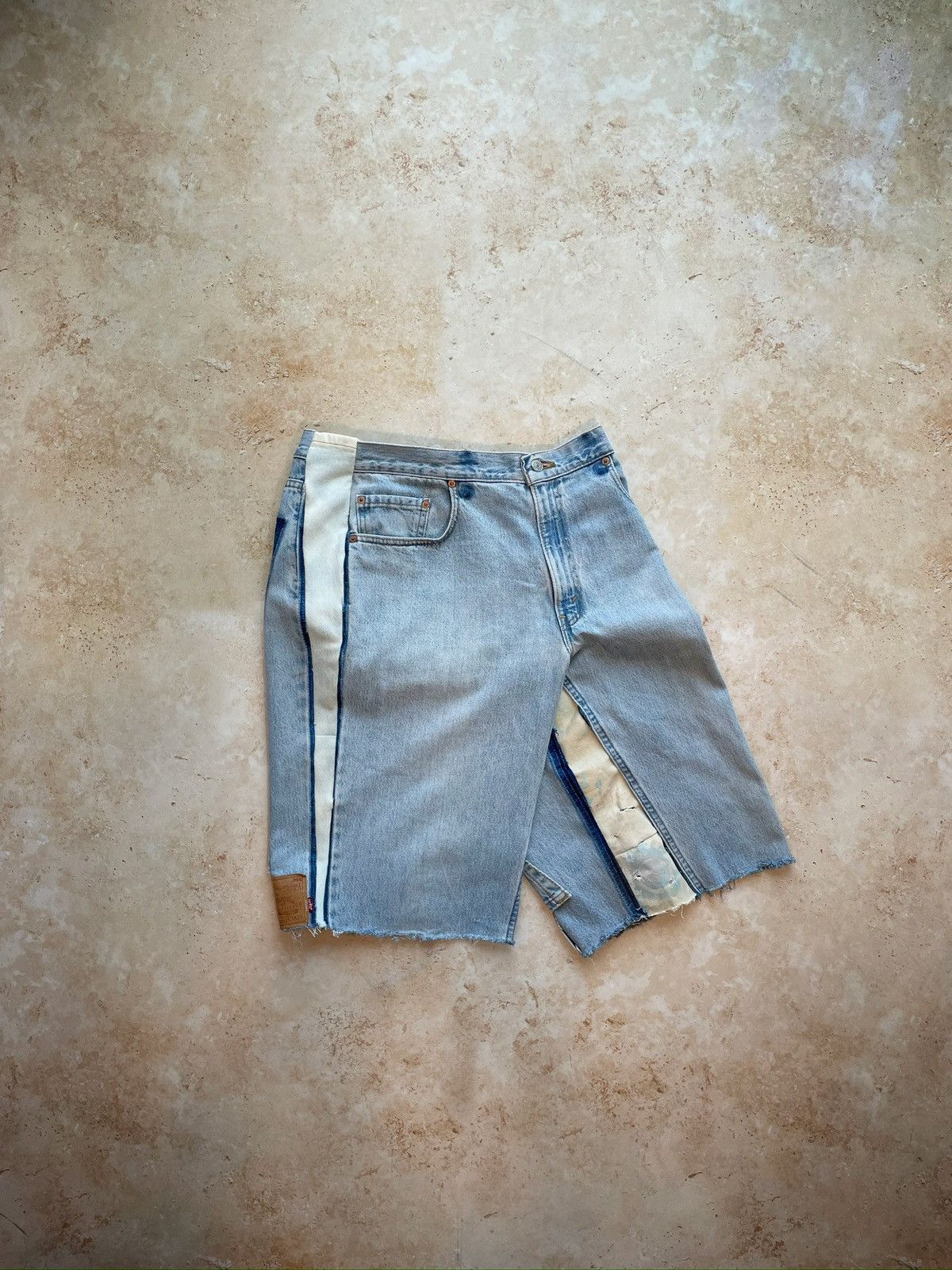 Vintage Streetwear Jorts Reconstructed Levis Size US 33 - 3 Thumbnail