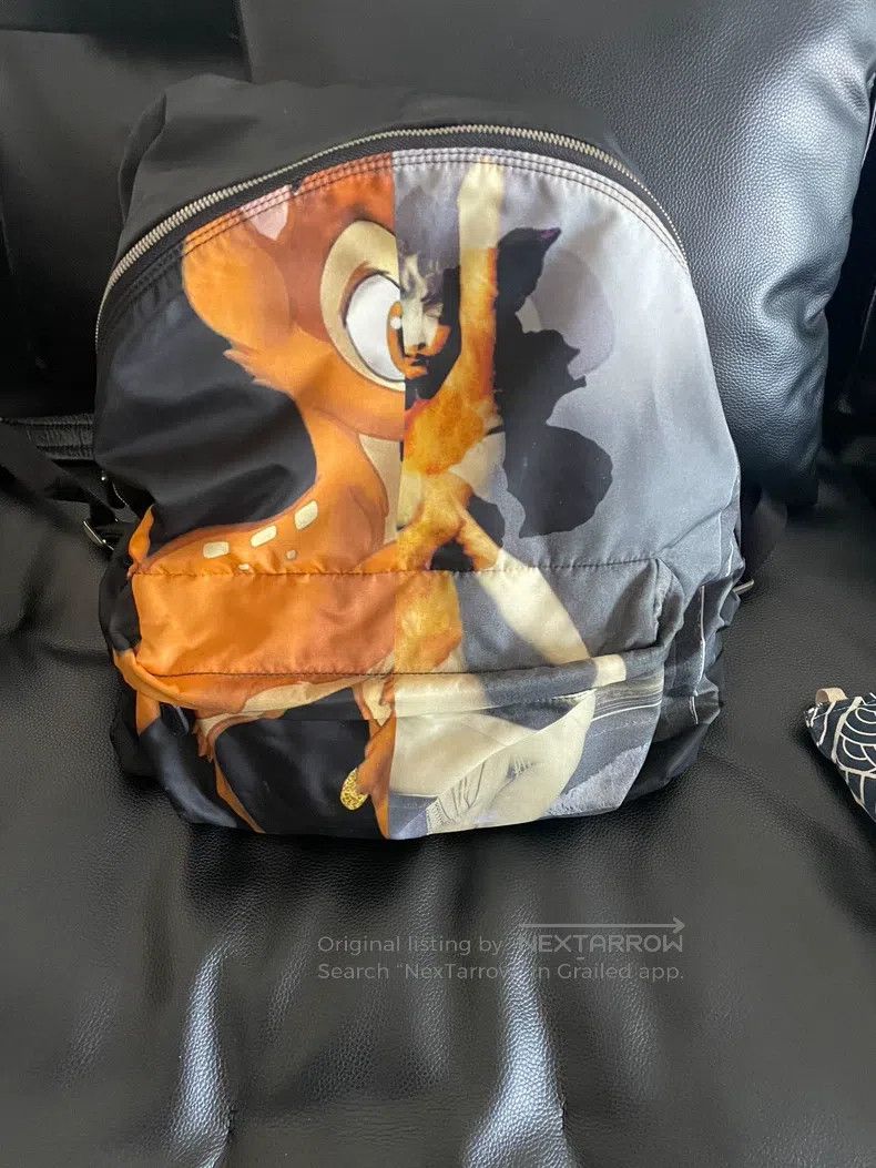 Givenchy Bambi Print Backpack Black Nylon Material