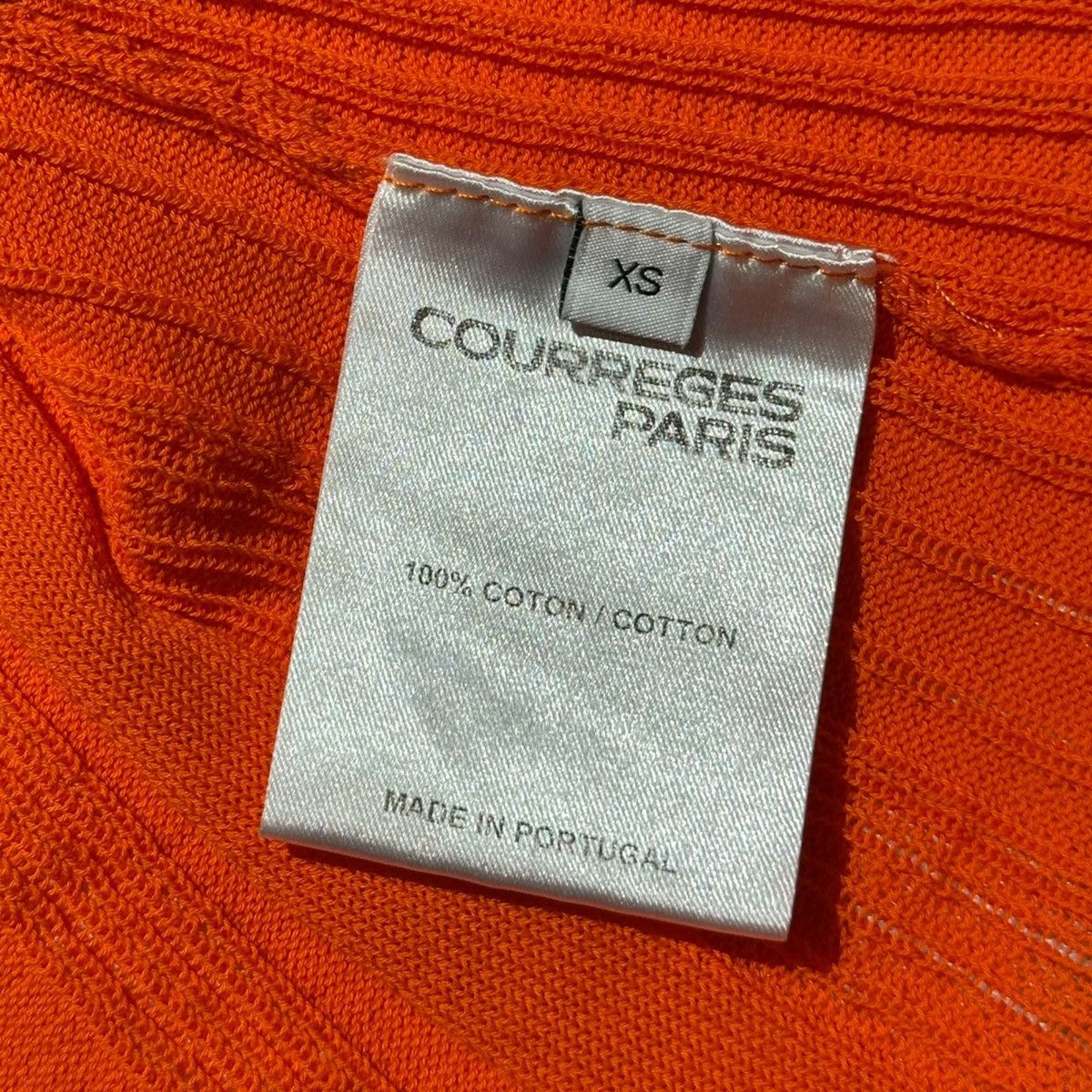 Courreges Twisted ribbed stretch long sleeve Size XS / US 0-2 / IT 36-38 - 3 Thumbnail