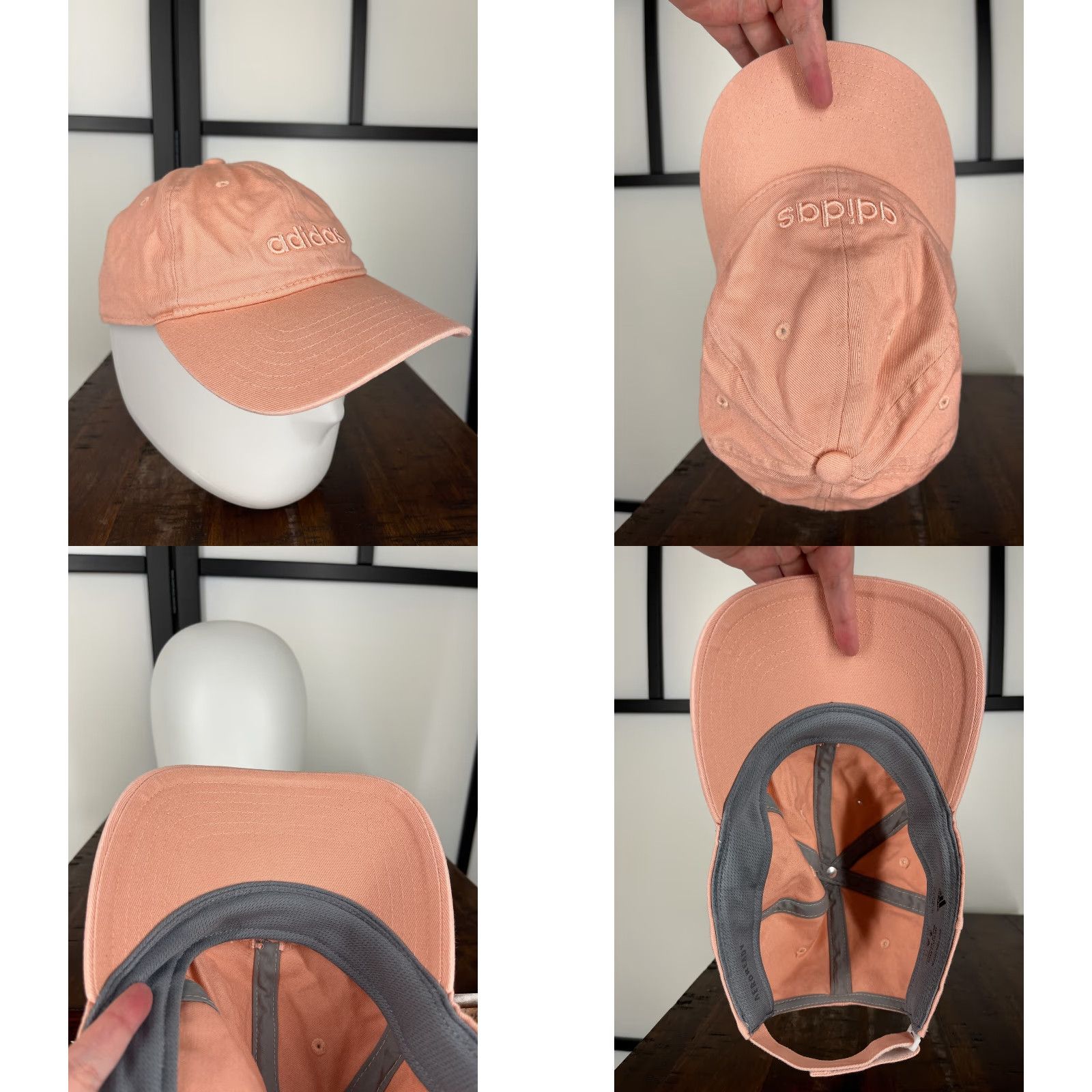 Adidas Adidas Hat Cap Strap Back Womens Pink Golf Aeroready 100% Cotton Twill Size ONE SIZE - 8 Thumbnail