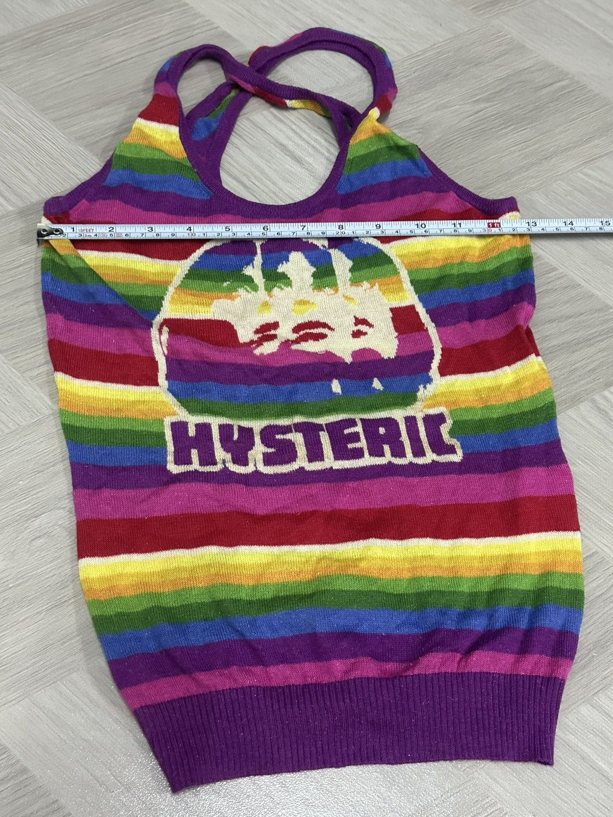 Hysteric Glamour Hysteric Glamour Knitwear Colourful Tank Top Size US XS / EU 42 / 0 - 4 Thumbnail