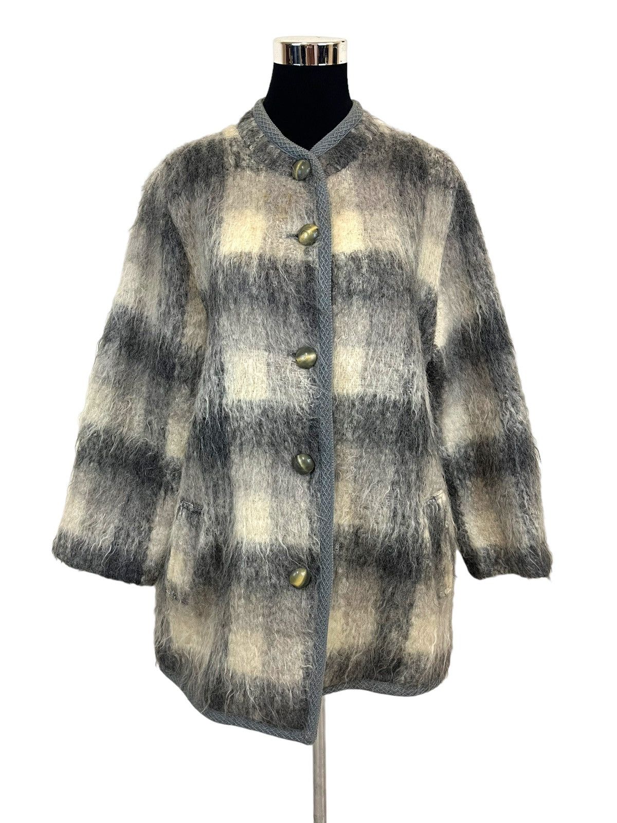 Syndicate Japanese Brand Mohair Jacket inspired By Kurt Cobain Size L / US 10 / IT 46 - 1 Thumbnail