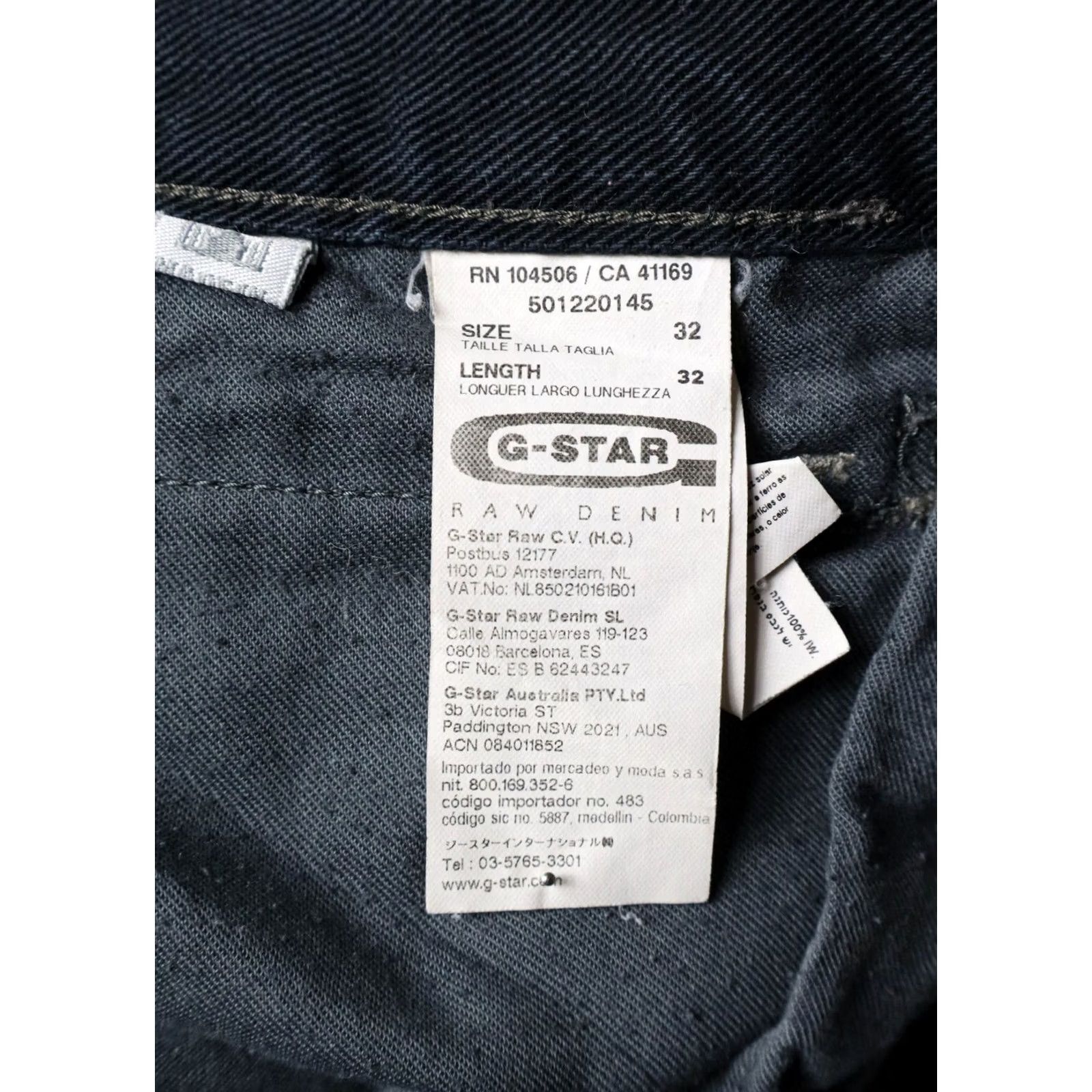 G-Star G-STAR New Radar Slim Jeans Men's W32/L32 Black Denim Button Fly Pocket Jeans Size US 32 / EU 48 - 6 Thumbnail
