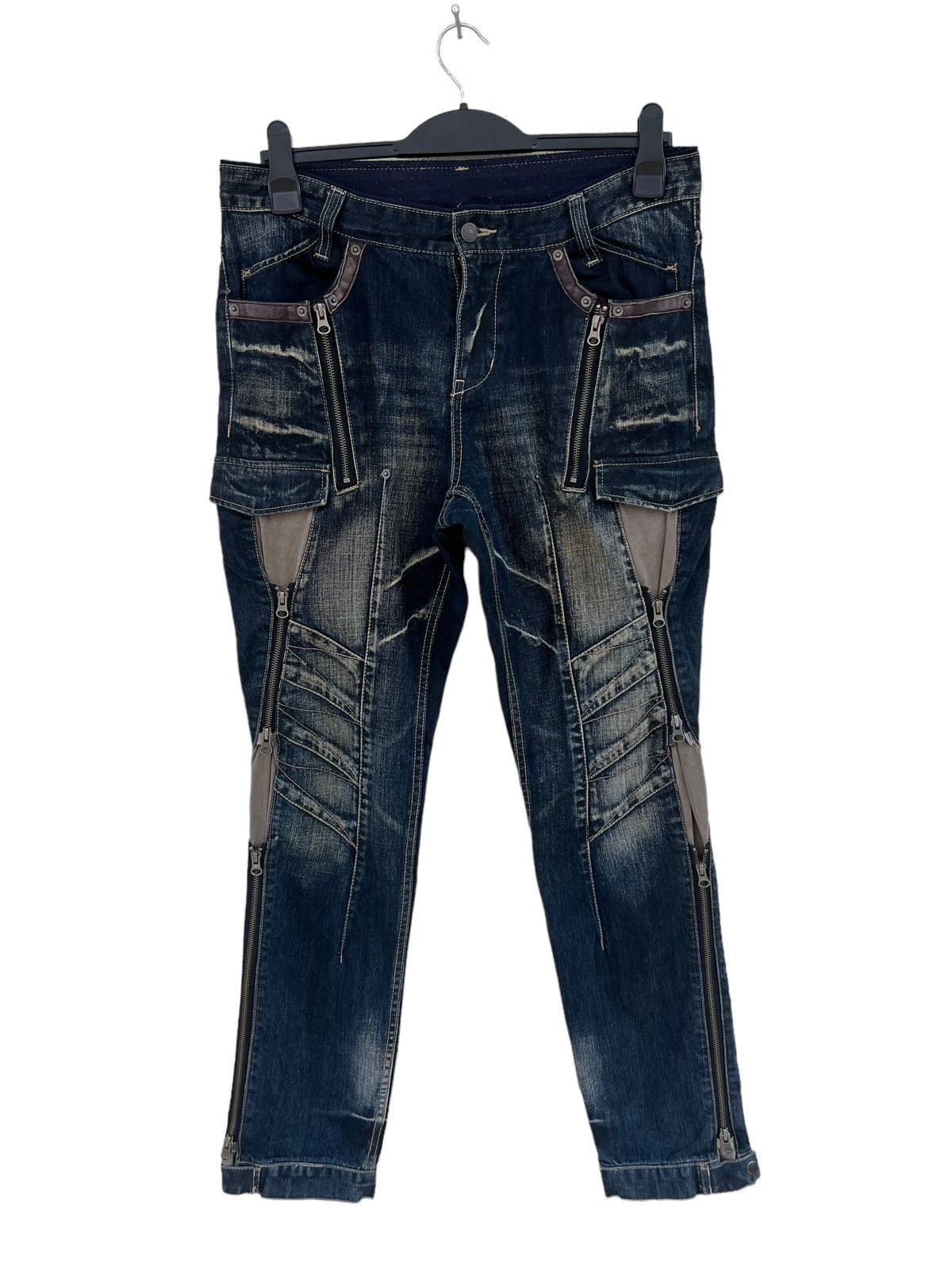 PPFM Vintage PPFM Bondage Denim Parachute Cargo Jeans Size US 32 / EU 48 - 6 Thumbnail