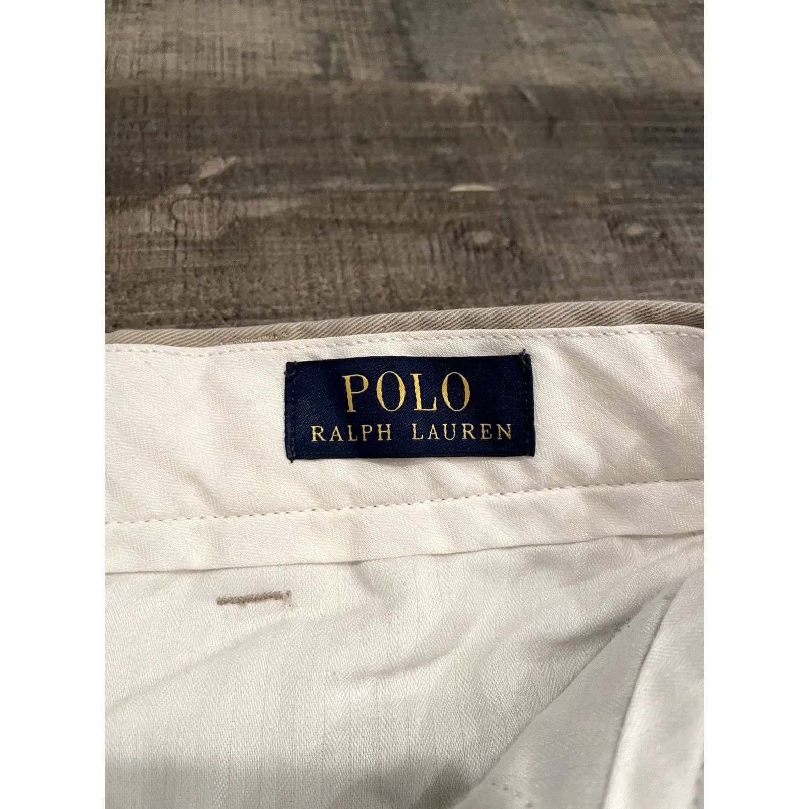 Polo Ralph Lauren Polo Ralph Lauren Chino Pants Straight Fit 34x34 Beige Cotton Classic Men Size US S / EU 44-46 / 1 - 3 Thumbnail