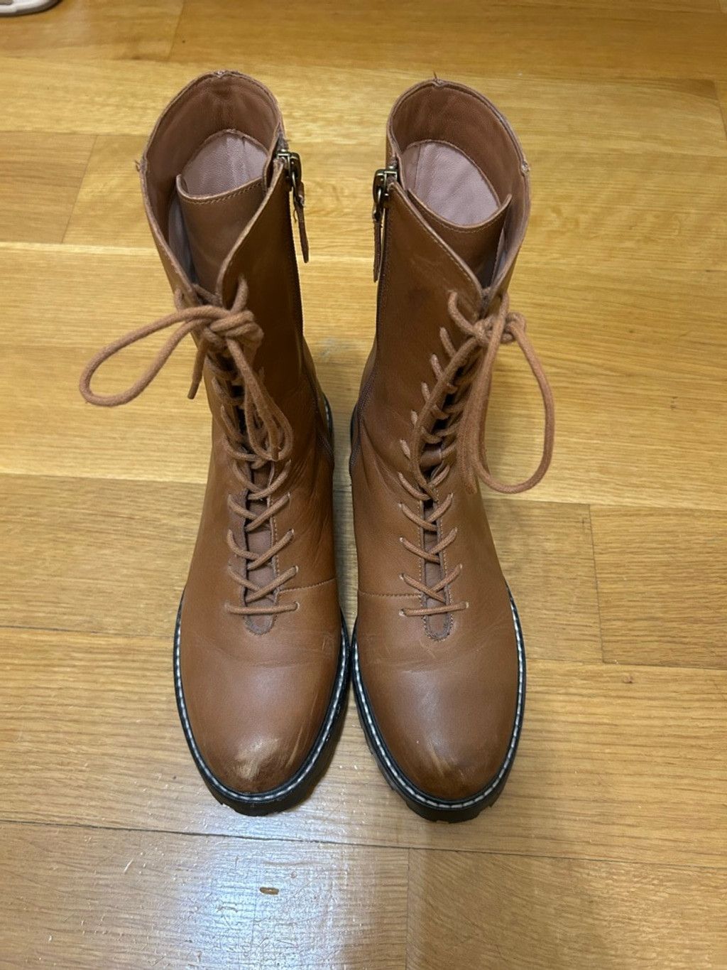 J.Crew J.Crew Gwen Lug Sole Combat Boots Size US 6.5 / IT 36.5 - 2 Thumbnail