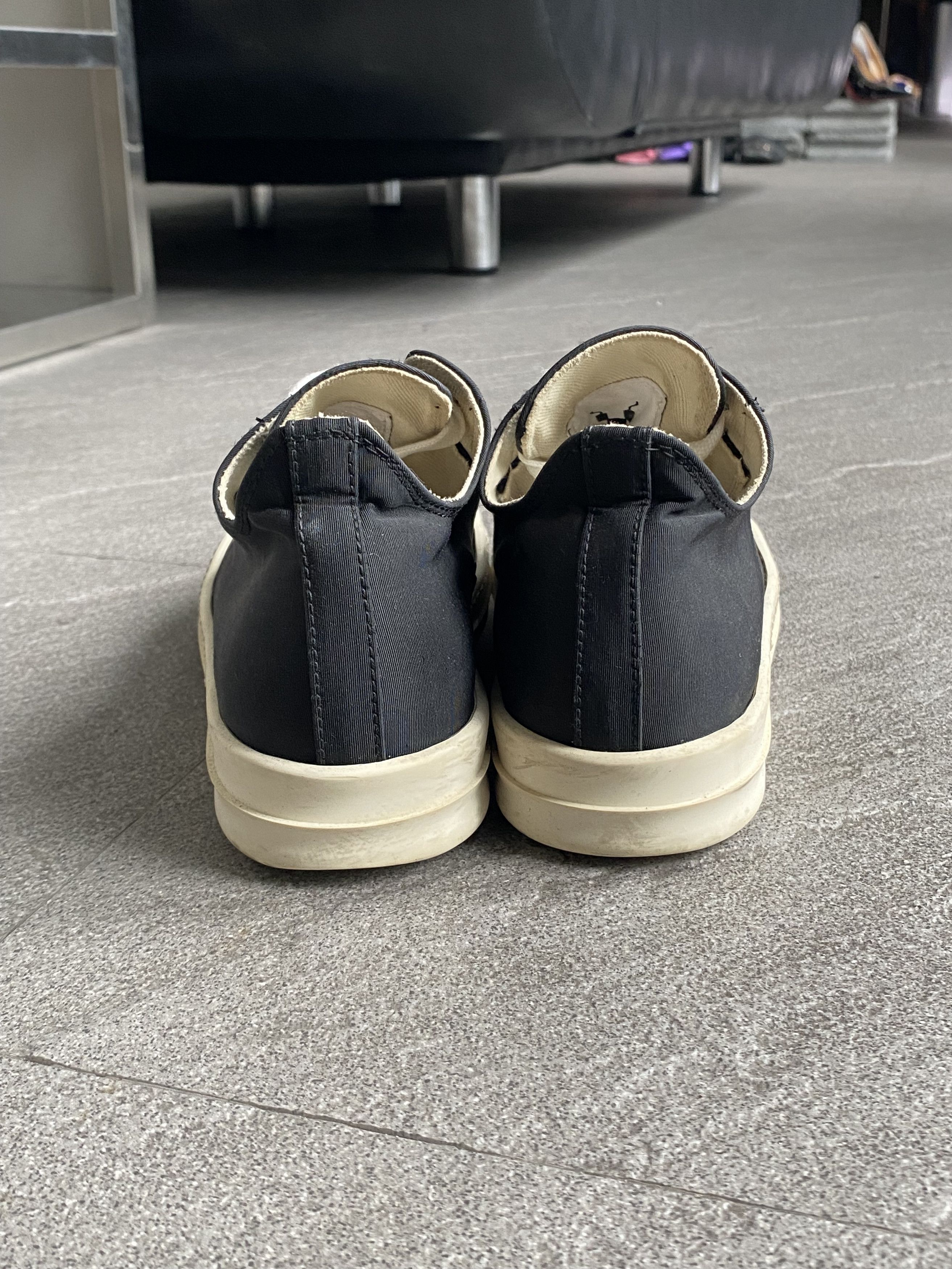Rick Owens Drkshdw *Smallest size* Rick Owens DRKSHDW Low Ramones Black Canvas Size US 5 / IT 35 - 9 Thumbnail