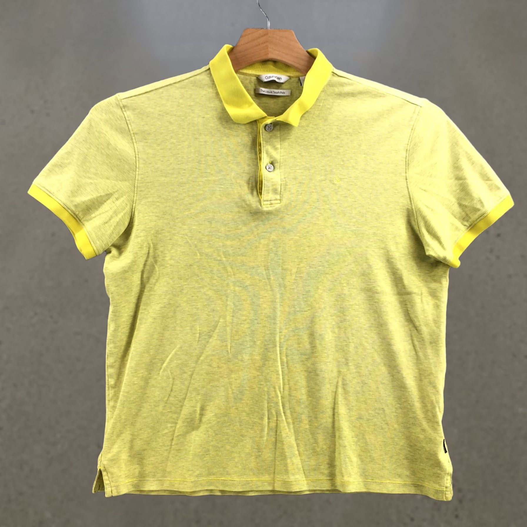 Calvin Klein Calvin Klein Polo Shirt Mens M Yellow Cotton Short Sleeve Casual Shirt Size US M / EU 48-50 / 2 - 1 Thumbnail