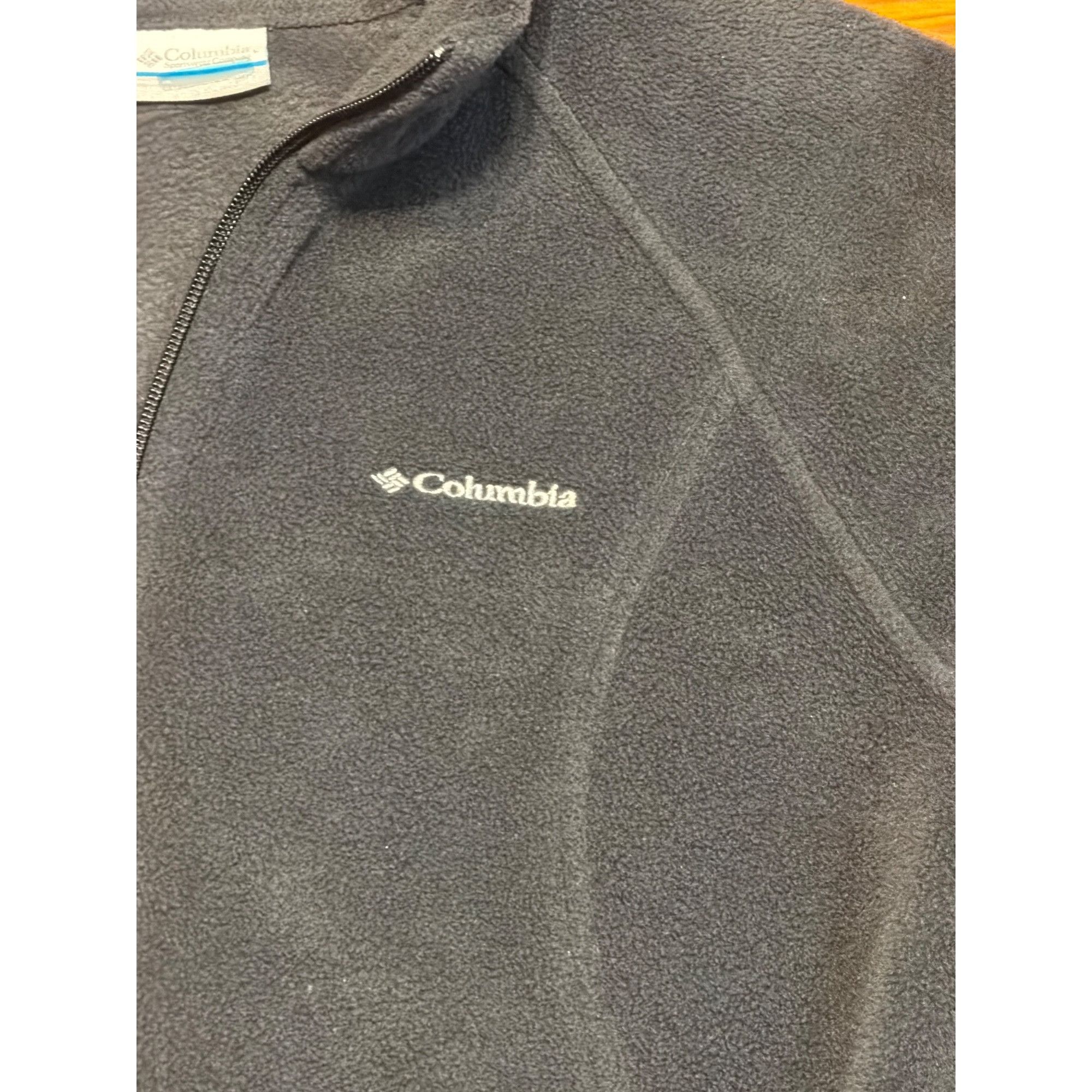 Columbia Columbia Black Full Zip Fleece Jacket Embroidered Pink Cance Size L / US 10 / IT 46 - 2 Thumbnail