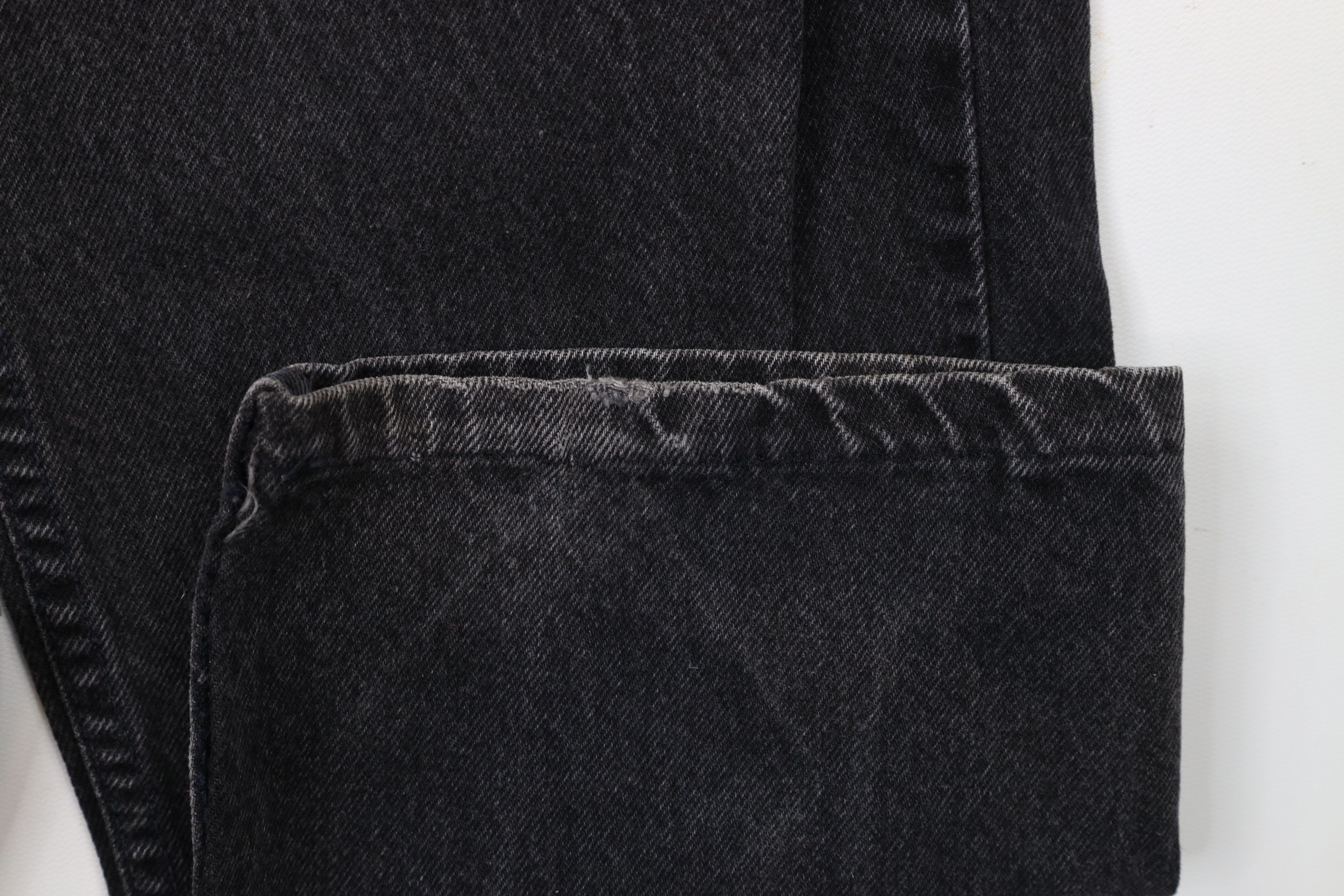 Levi's × Vintage Vintage 90s Levis 550 Orange Tab Leg Jeans Black USA Size US 40 / EU 56 - 5 Thumbnail