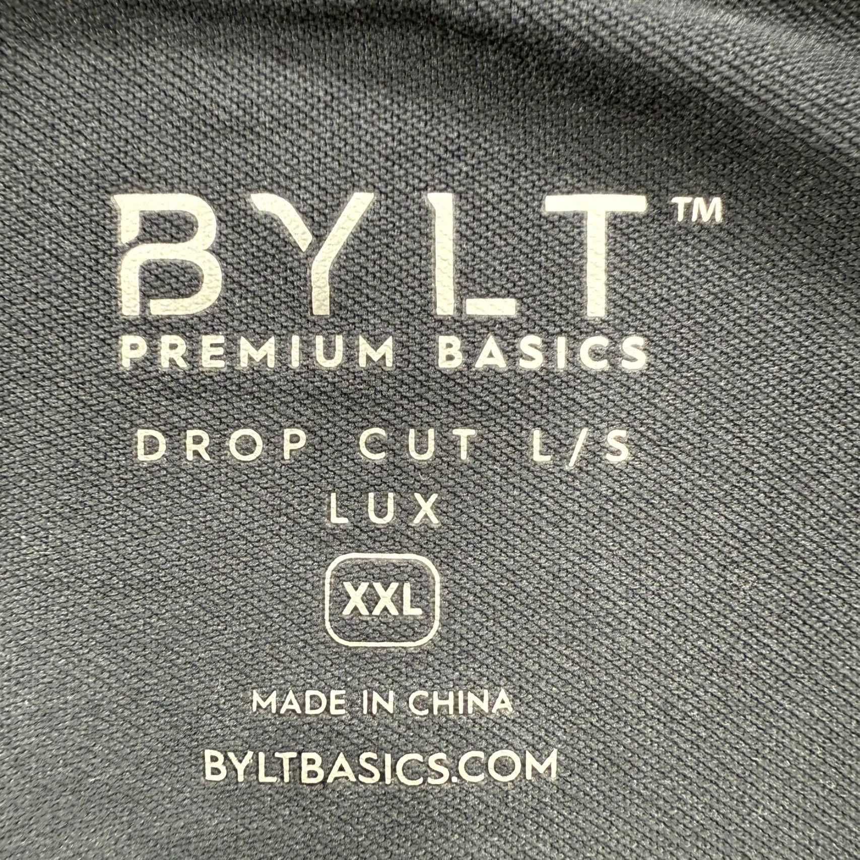Asics BYLT Shirt Mens 2XL Blue Drop-Cut Long Sleeve LUX Curved Hem Premium Basics Shirt Mens 2XL Blue Long Sleeve Crew Neck Logo Hem Size US XXL / EU 58 / 5 - 2 Thumbnail