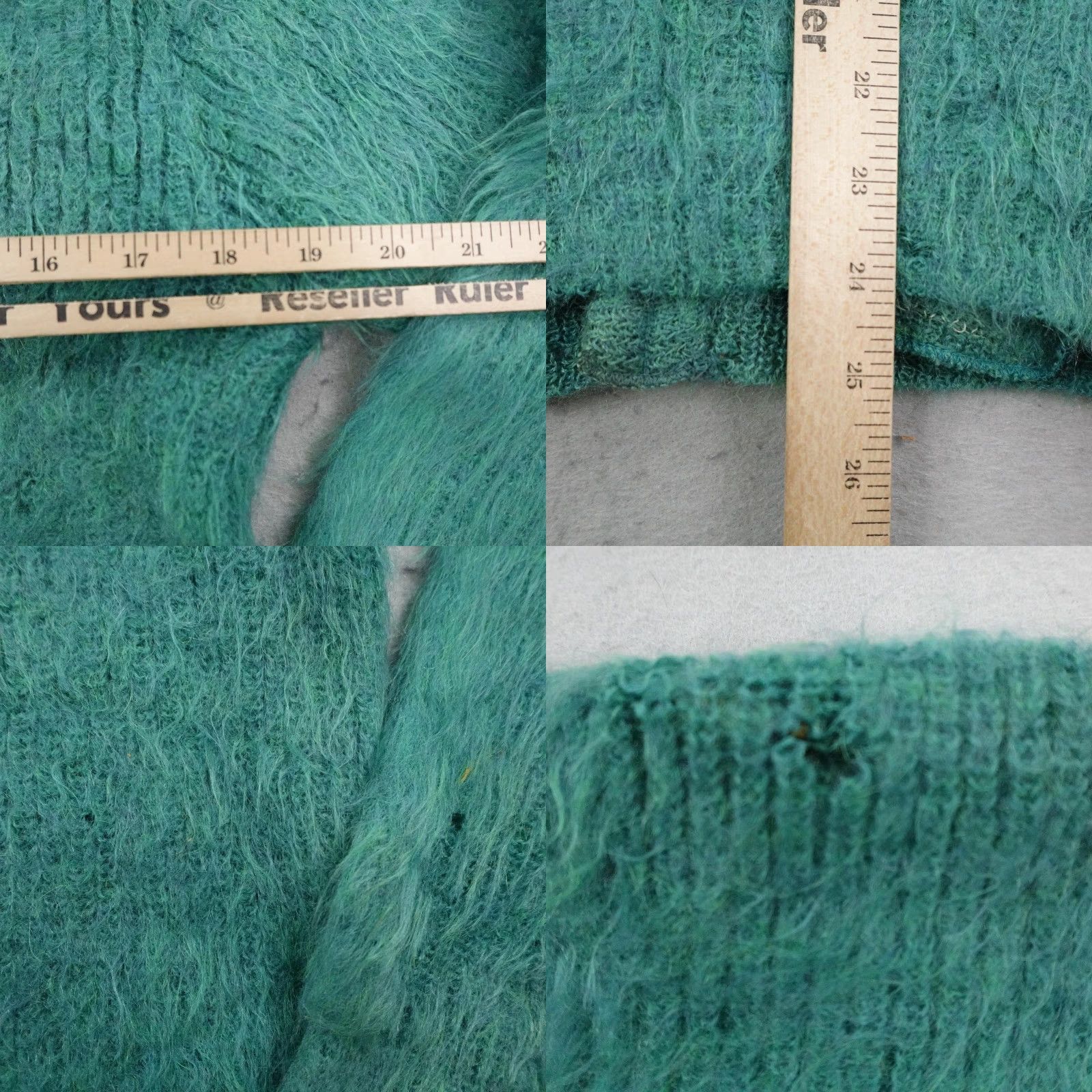 Vintage VINTAGE Shaggy Man Drummond Sweater Cardigan Mens S Green Mohair Wool 60s Size US S / EU 44-46 / 1 - 8 Thumbnail