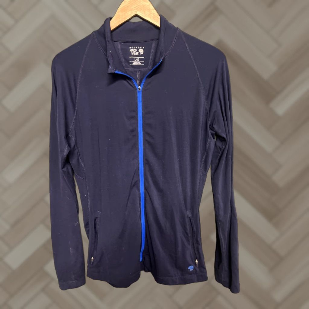 Mountain Hardwear VINTAGE Mountain Hardwear Womens Large Blue Full Zip Pockets Outdoor Light Casual Size L / US 10 / IT 46 - 1 Thumbnail