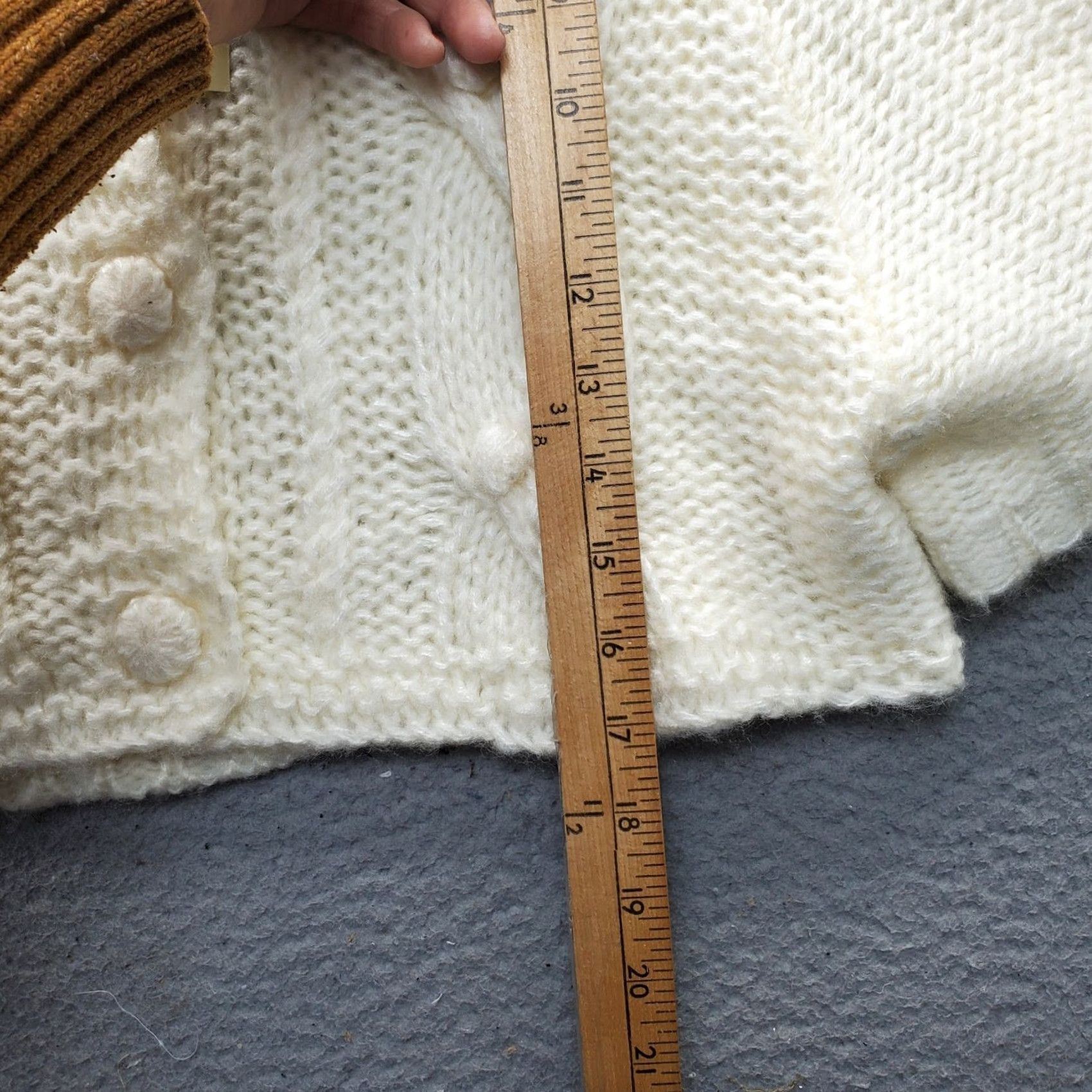 Changes Love Change Sweaters Womens S Tan Soft Knit Cropped Hooded Button Front Size S / US 4 / IT 40 - 5 Thumbnail