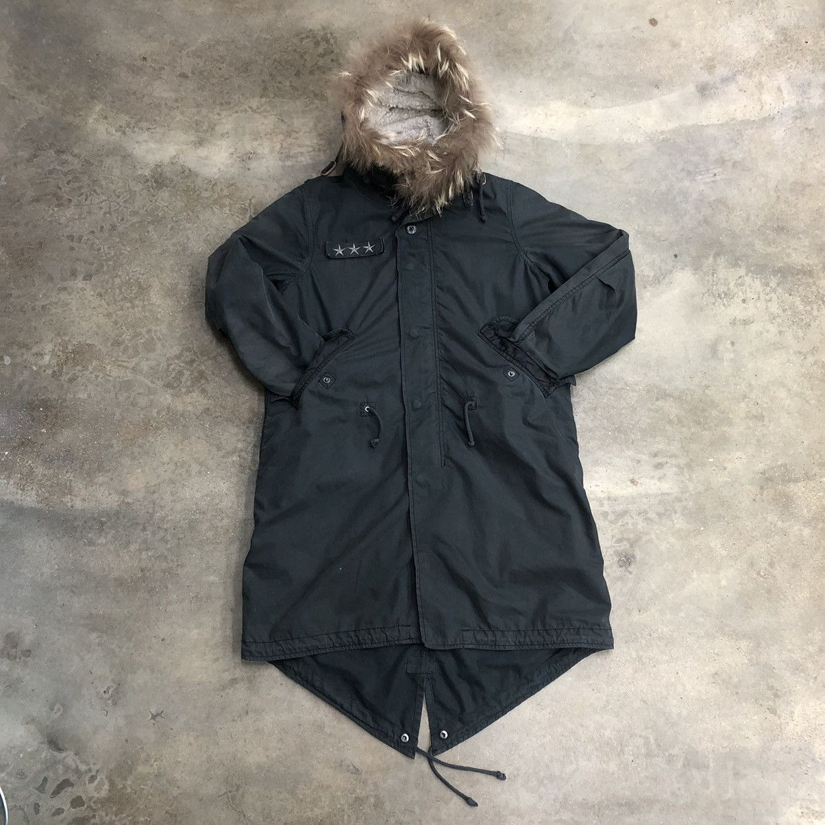 Avirex Avirex Sunfaded Hoodie Faux Fur Parka Fishtail Size US M / EU 48-50 / 2 - 3 Thumbnail