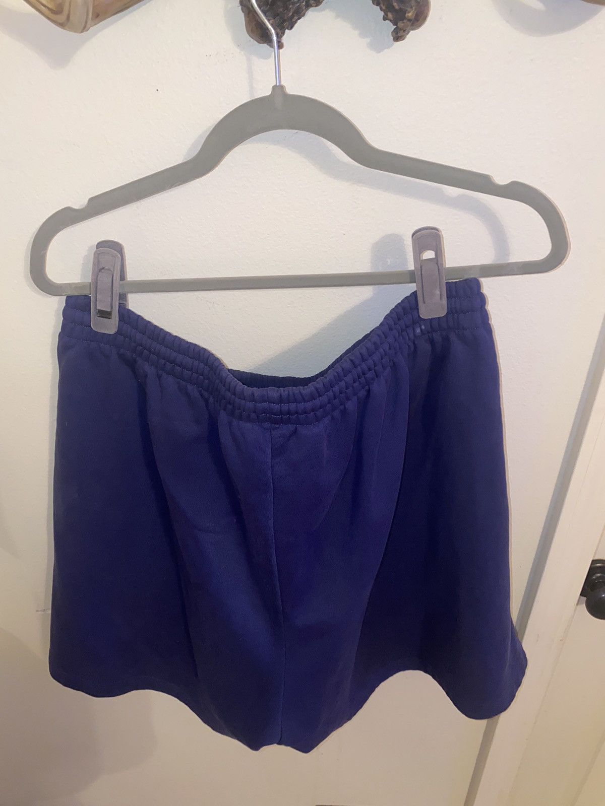 Balenciaga MEN'S POLITICAL CAMPAIGN SWEAT SHORTS IN BLUE Size US 38 / EU 54 - 2 Thumbnail